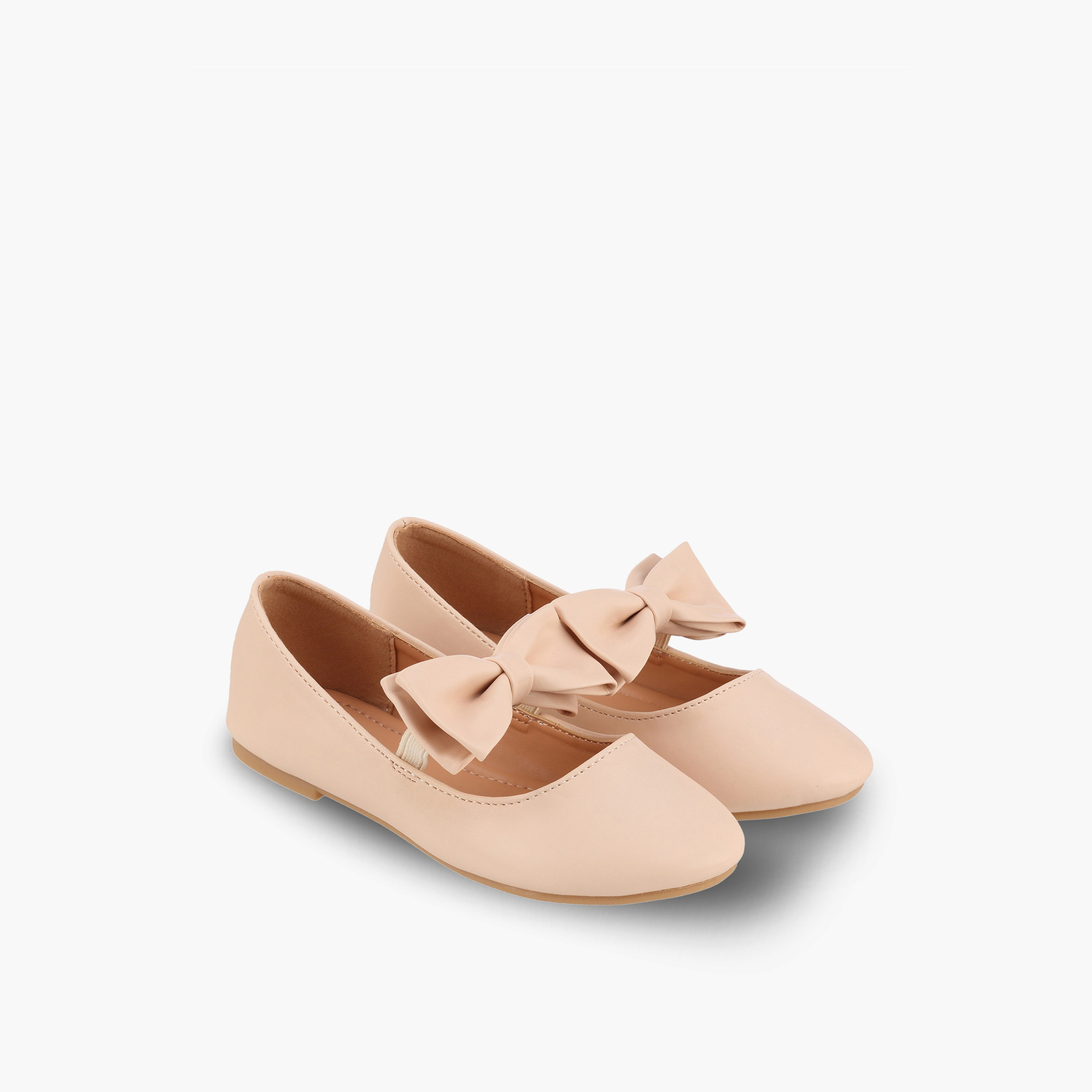 حذاء ماري جين للبنات بتفاصيل فيونكة من فلورا بيلا-girls-shoes-maryjanes-image-1