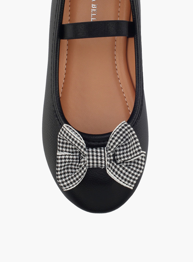 حذاء باليرينا بحزام مطاط للبنات من فلورا بيلا-girls-shoes-ballerinas-image-4