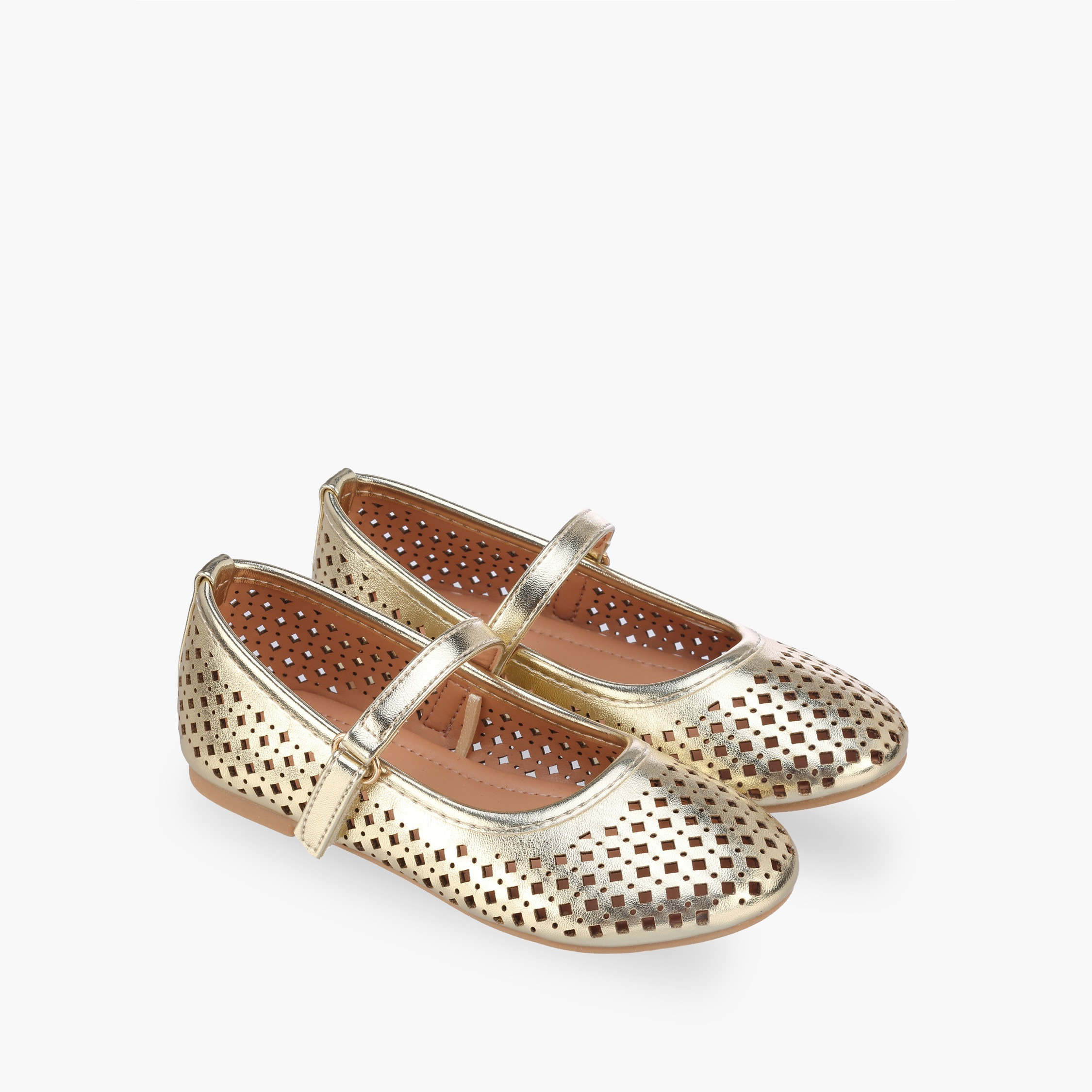 حذاء ماري جين بشريط إغلاق لاصق للبنات من فلورا بيلا-girls-shoes-maryjanes-image-1