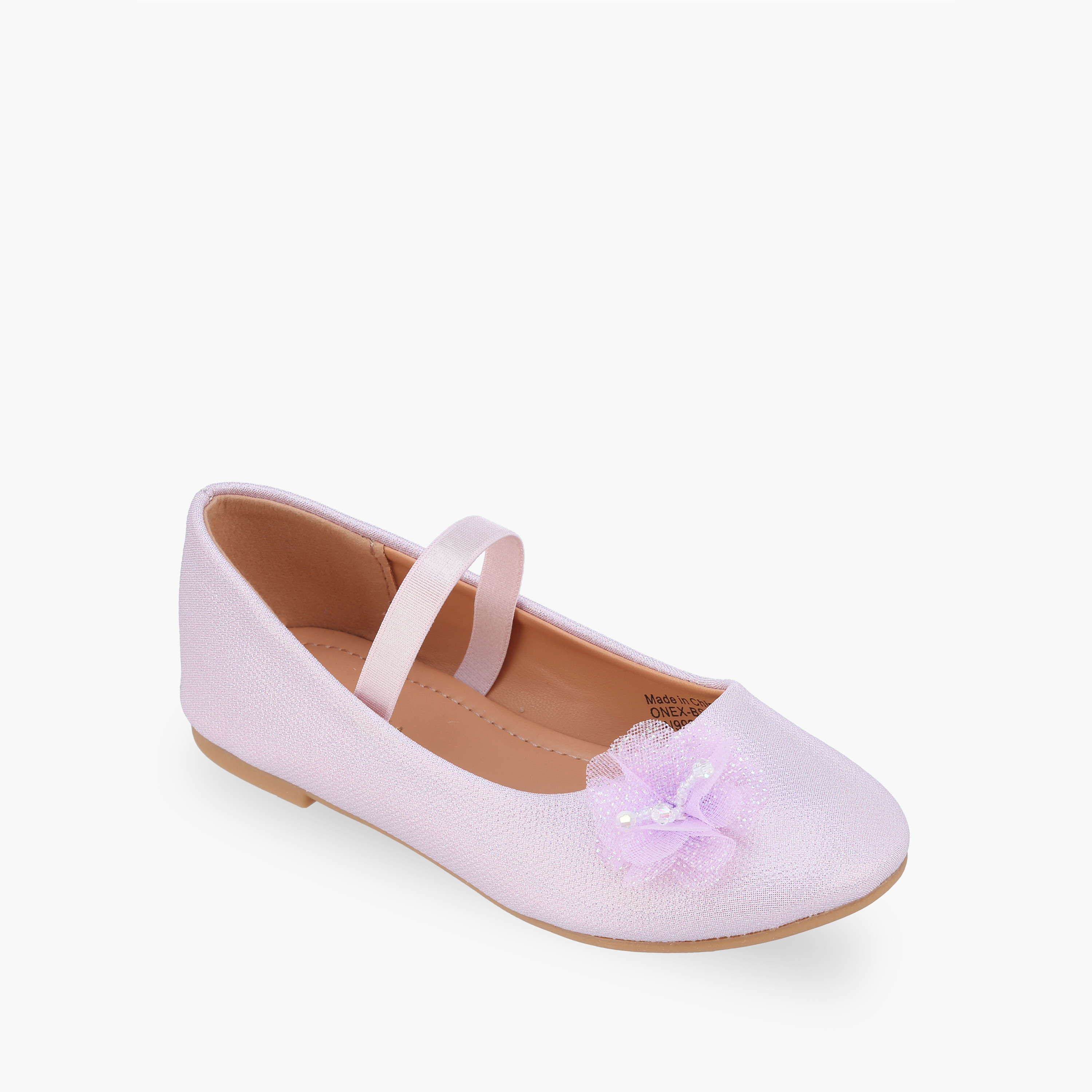 حذاء باليرينا بحزام مطاطي للبنات من فلورا بيلا-girls-shoes-ballerinas-image-2