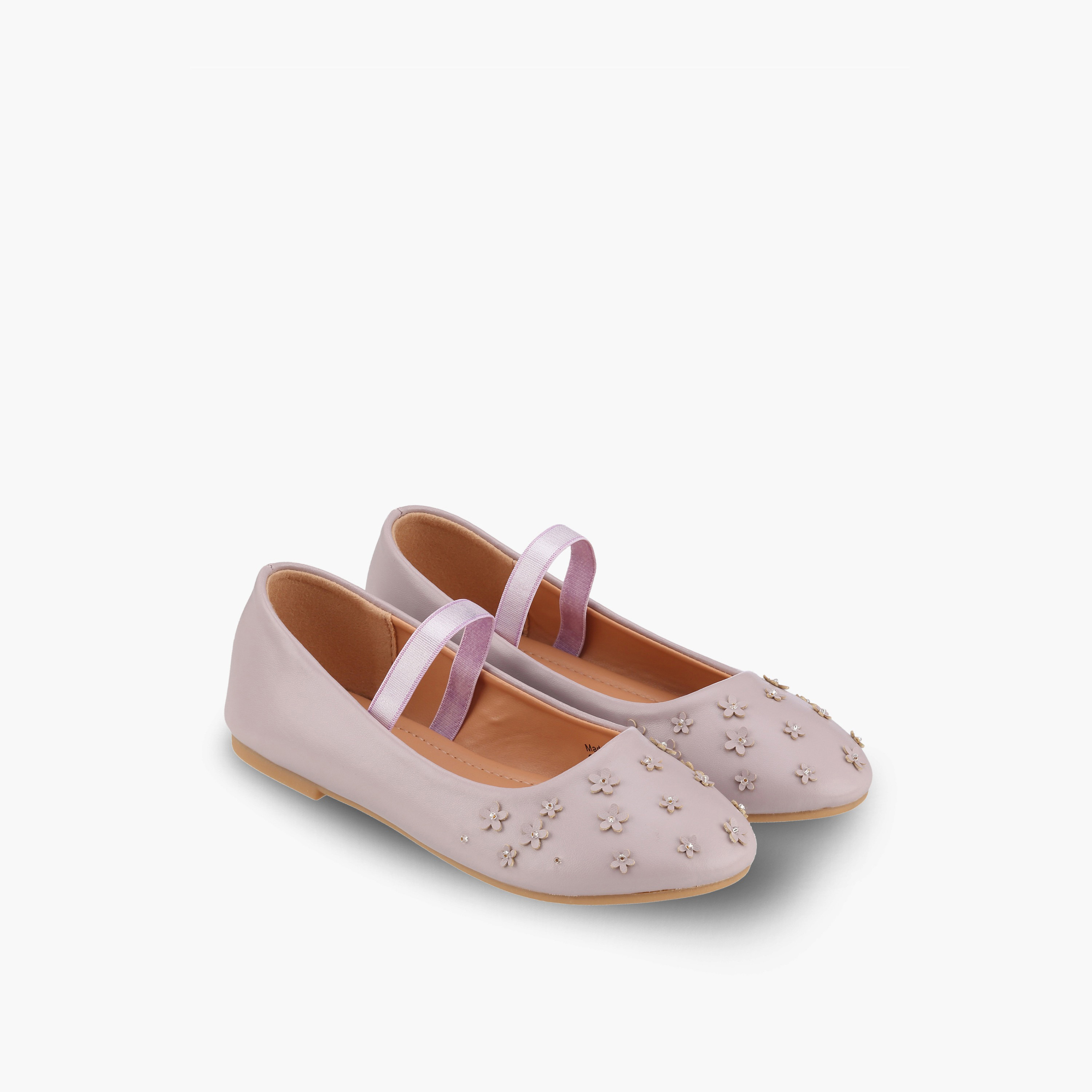 حذاء باليرينا للبنات مزين بتفاصيل زهور من فلورا بيلا-girls-shoes-ballerinas-image-1