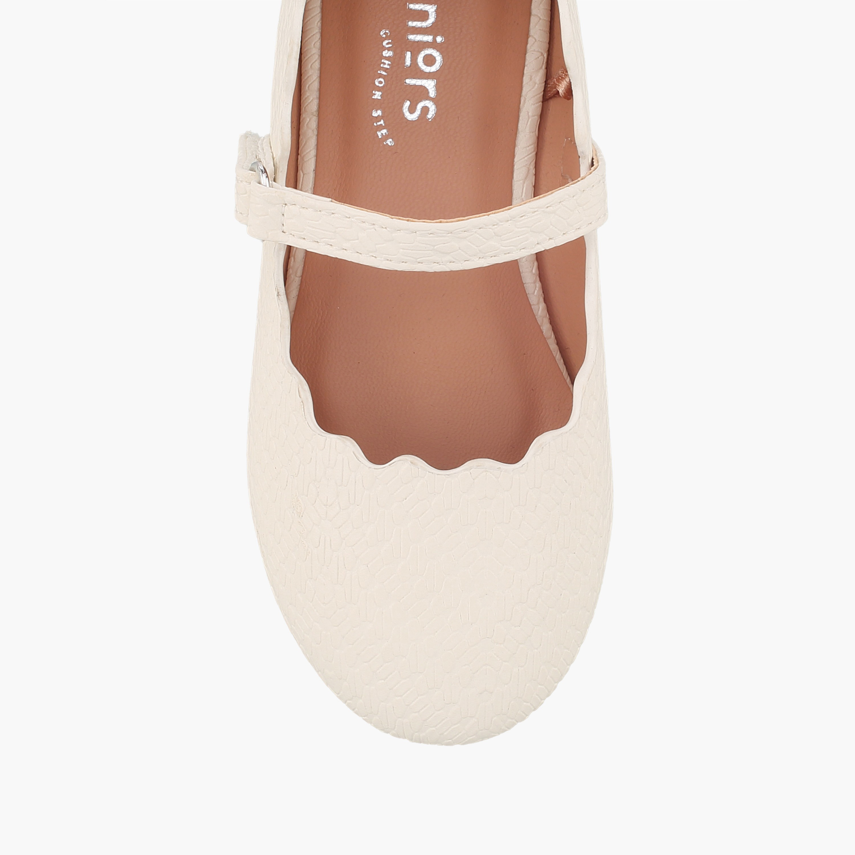 Juniors Girls Textured Mary Jane Shoes with Scalloped Trim-girls-shoes-maryjanes-image-4