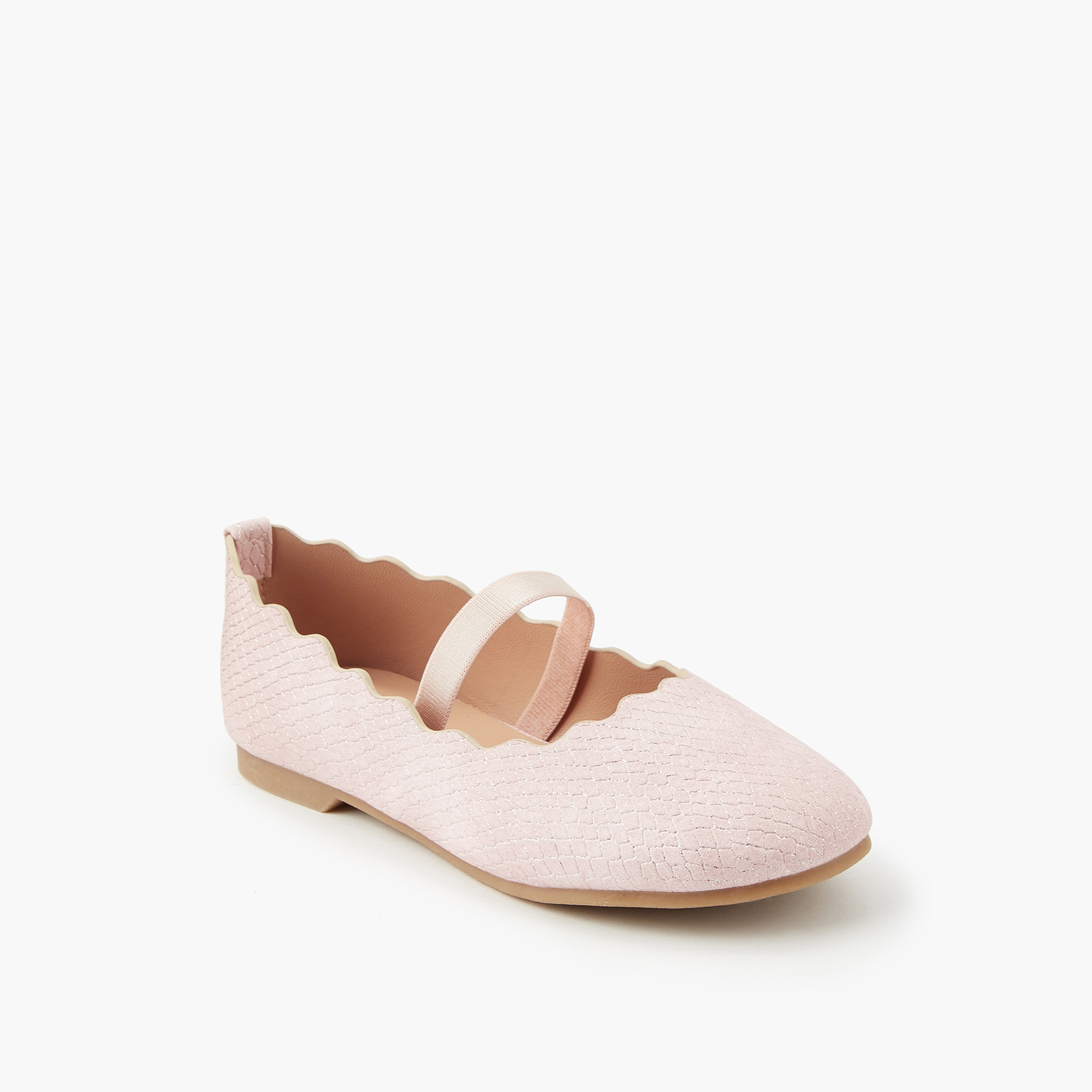 Juniors Girls' Scallop Hem Ballerina Shoes-girls-shoes-ballerinas-image-3