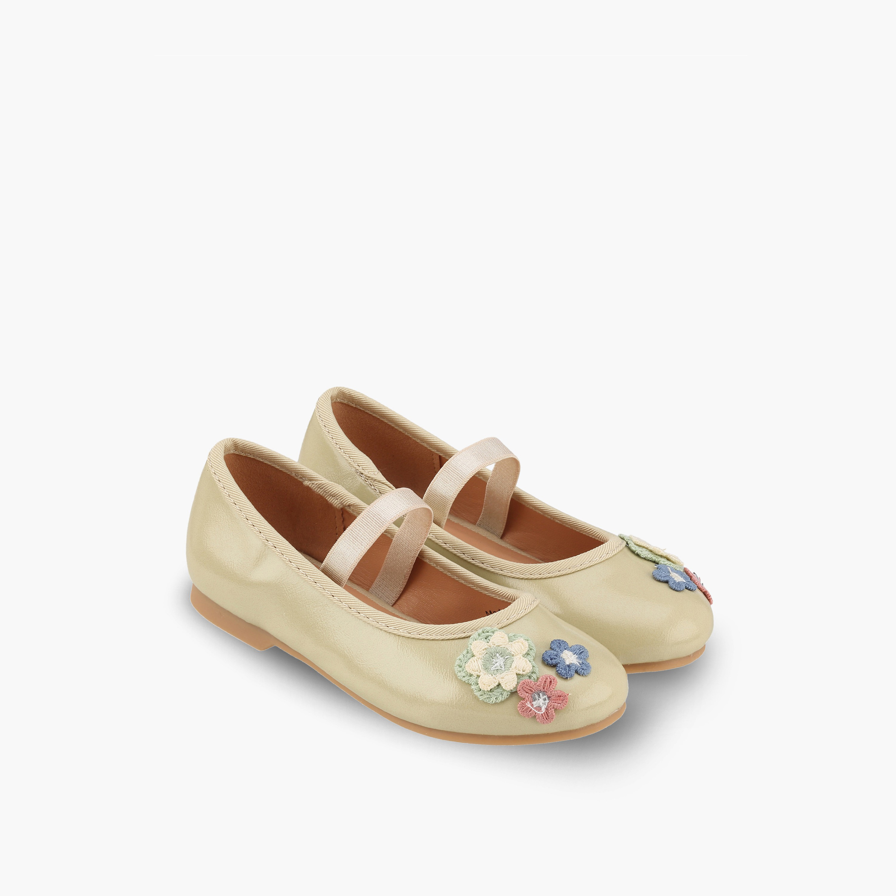 حذاء باليرينا بزينة زهور للبنات من جونيورز-girls-shoes-ballerinas-image-1