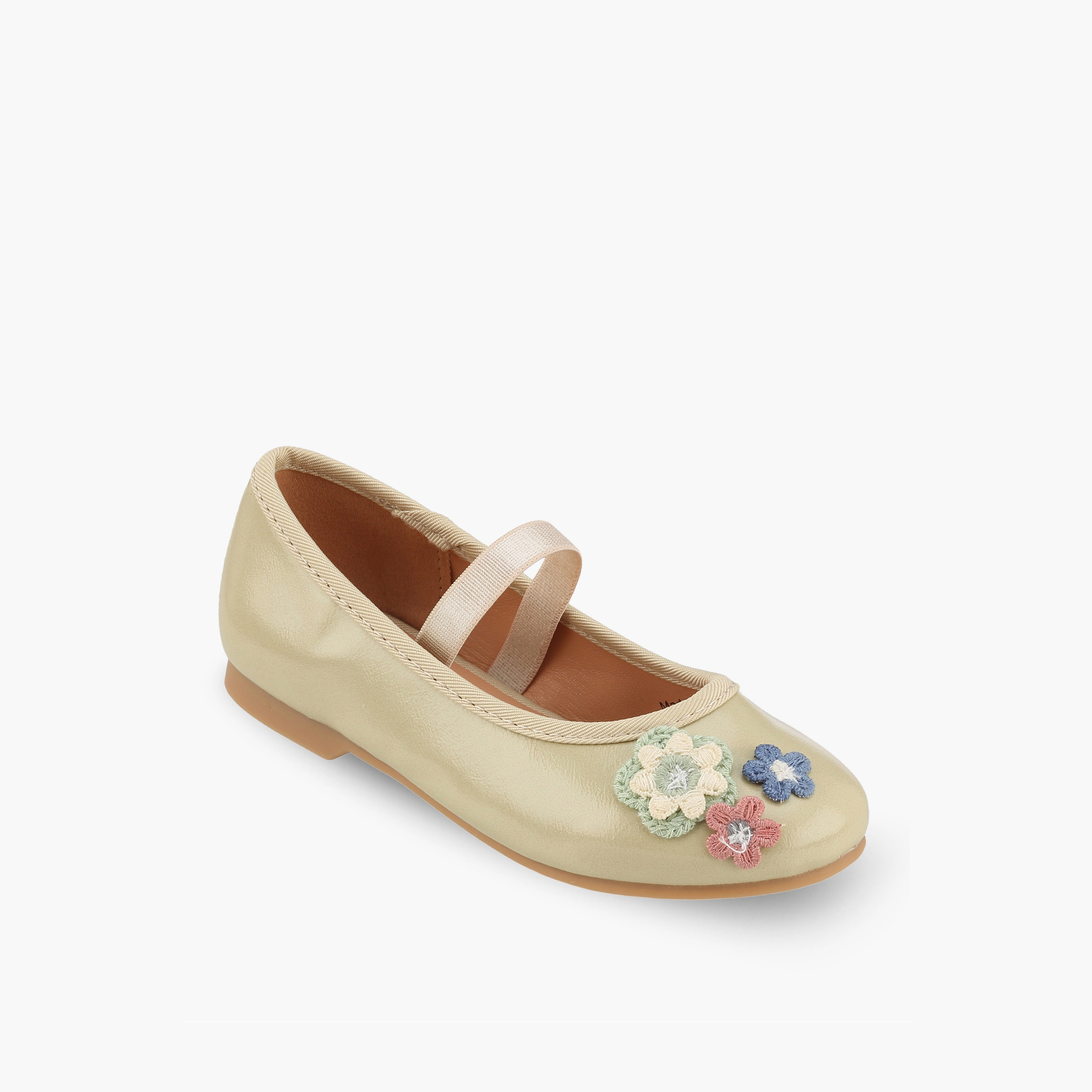 حذاء باليرينا بزينة زهور للبنات من جونيورز-girls-shoes-ballerinas-image-2
