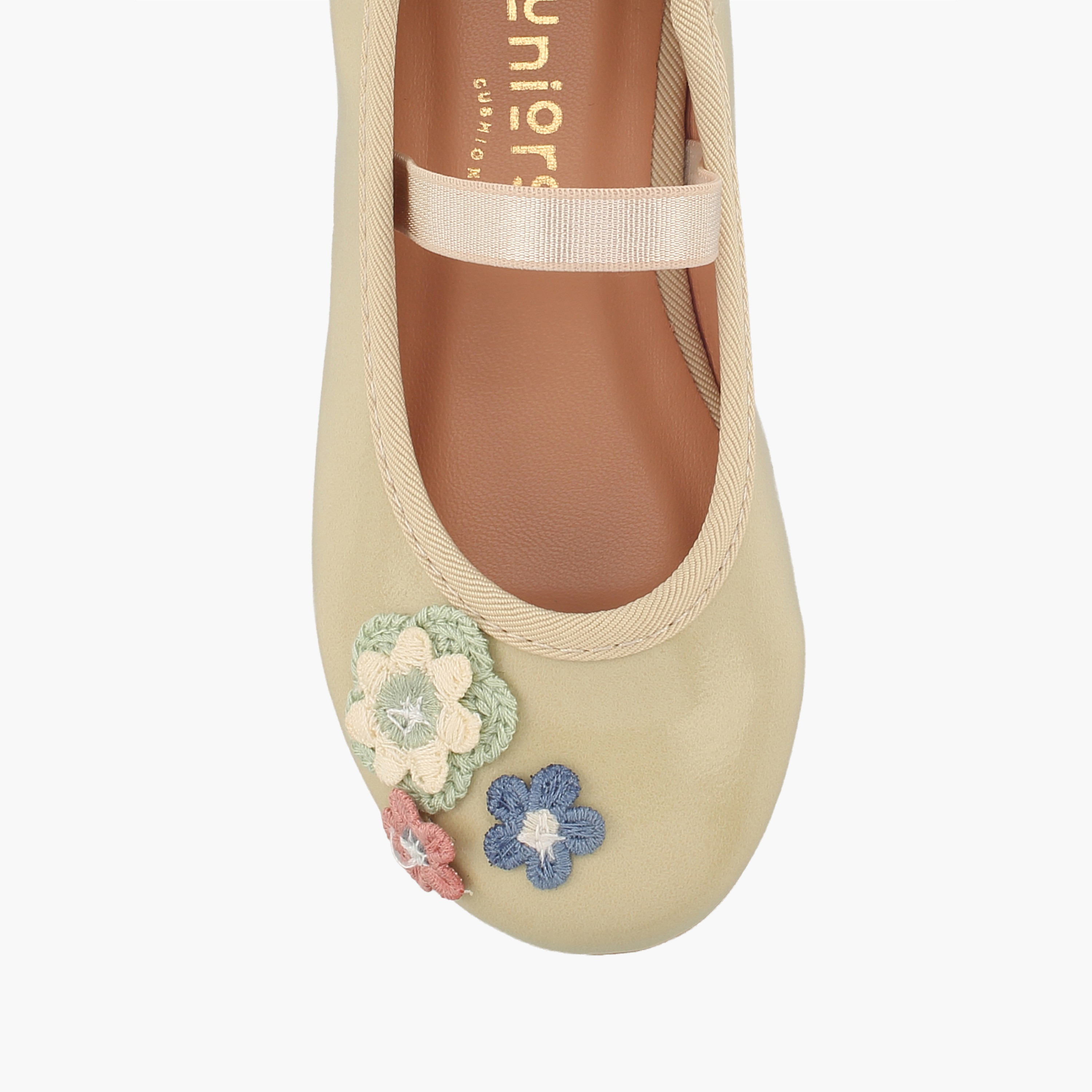 حذاء باليرينا بزينة زهور للبنات من جونيورز-girls-shoes-ballerinas-image-4