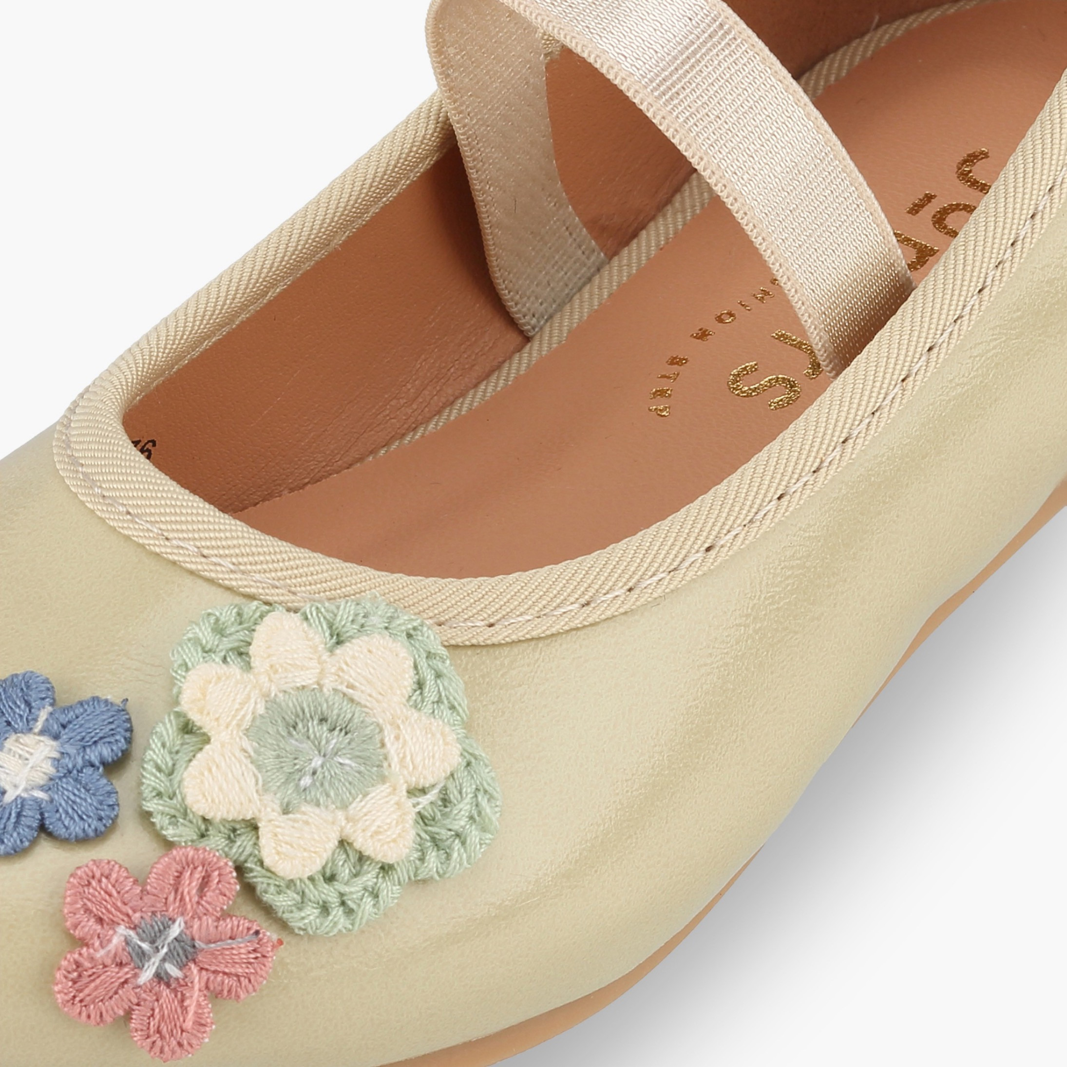 حذاء باليرينا بزينة زهور للبنات من جونيورز-girls-shoes-ballerinas-image-6