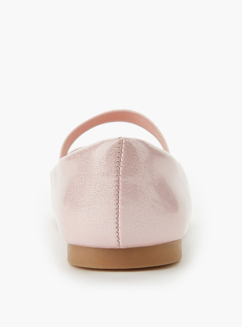 حذاء باليرينا بتزيينات زهرية للبنات من جونيورز-girls-shoes-ballerinas-image-4