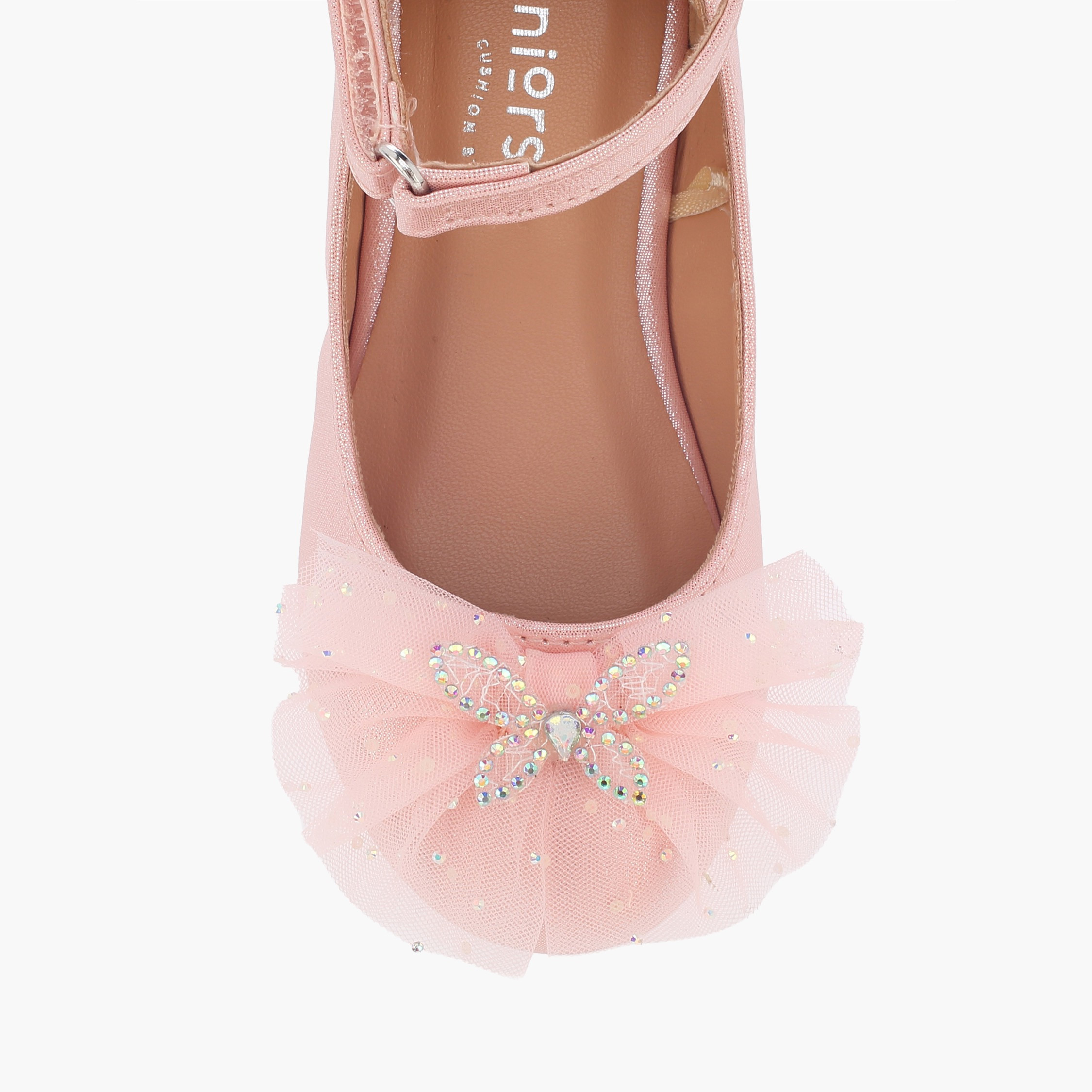 Juniors Girls Hook & Loop Ballerina Shoes-girls-shoes-ballerinas-image-4