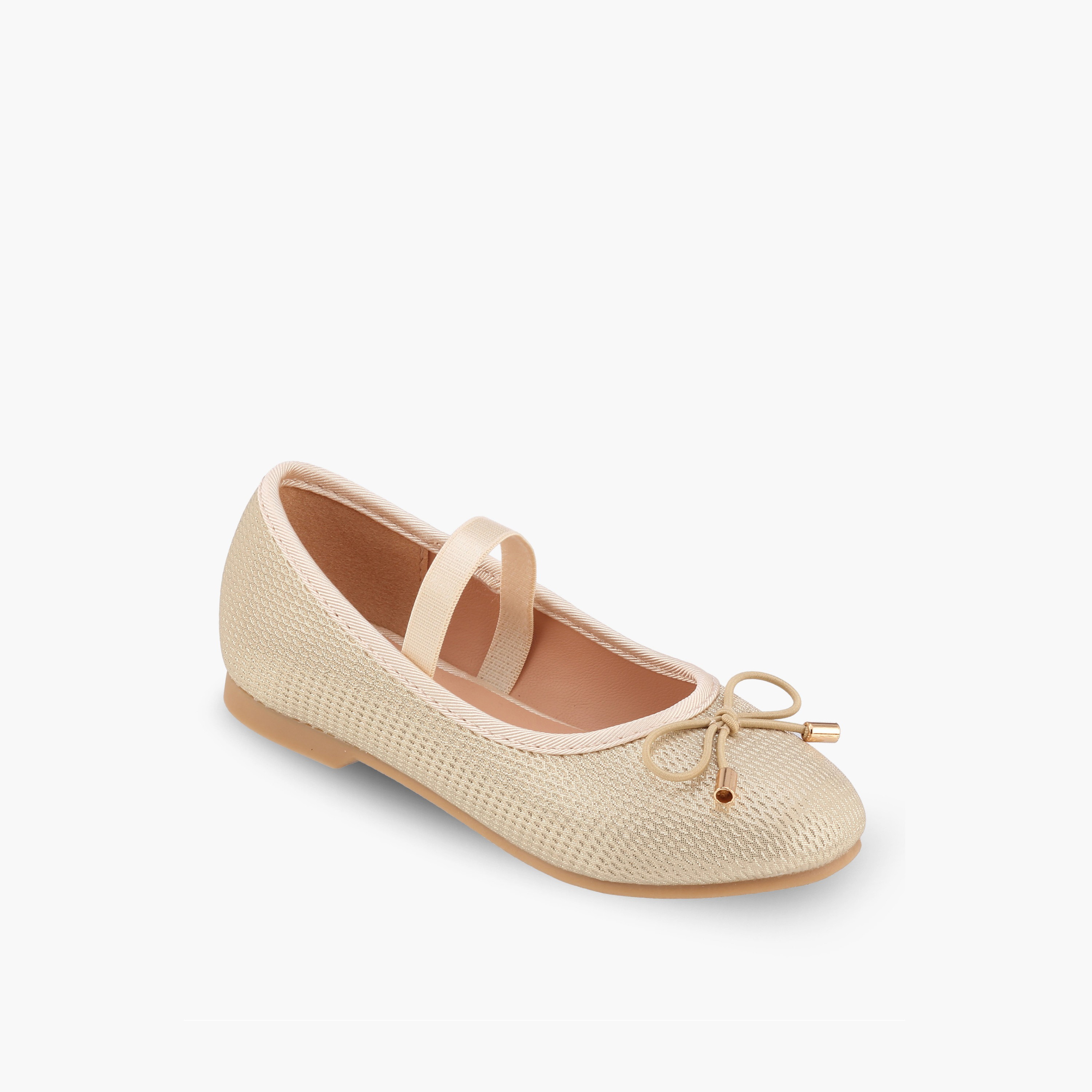 حذاء باليرينا بارز الملمس بزينة فيونكة من جونيورز-girls-shoes-ballerinas-image-2