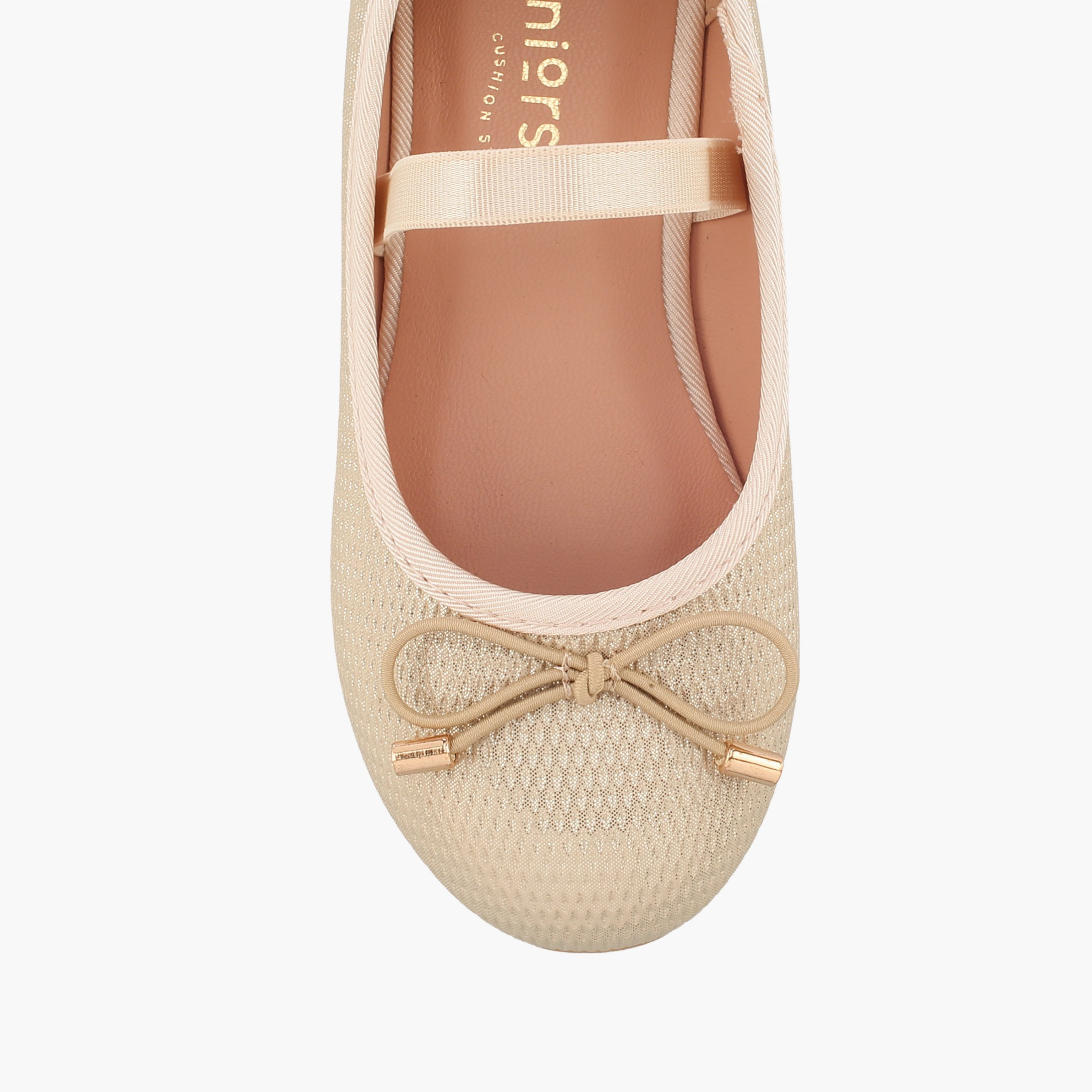حذاء باليرينا بارز الملمس بزينة فيونكة من جونيورز-girls-shoes-ballerinas-image-4