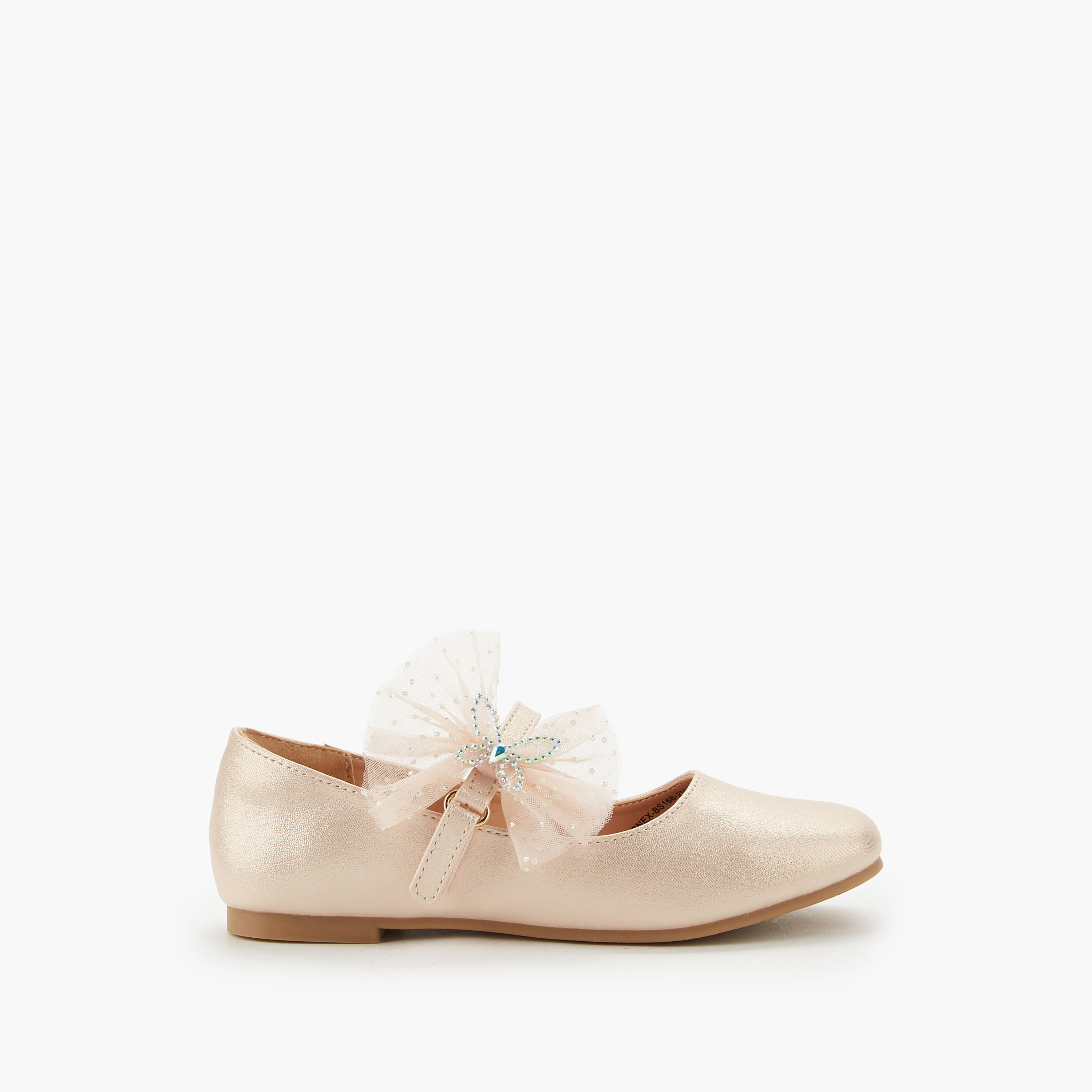 حذاء باليرينا مزين بفراشة للبنات من سيليست-girls-shoes-maryjanes-image-2