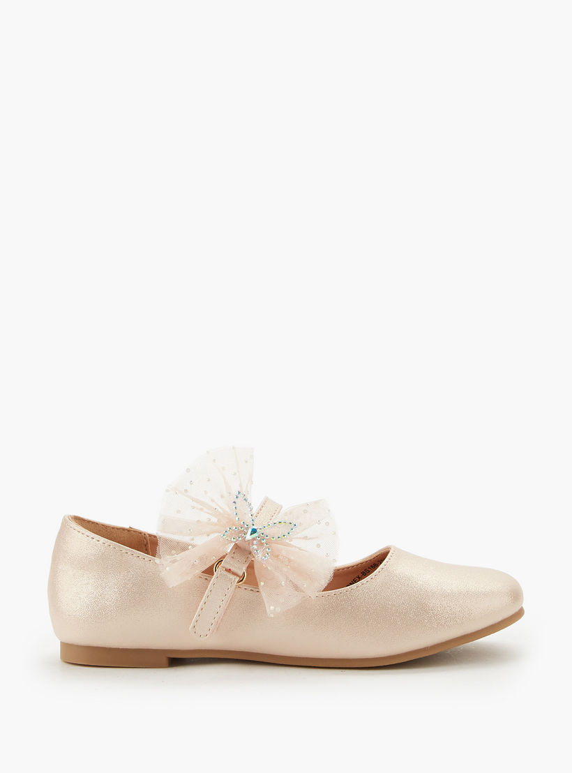 حذاء باليرينا مزين بفراشة للبنات من سيليست-girls-shoes-maryjanes-image-2