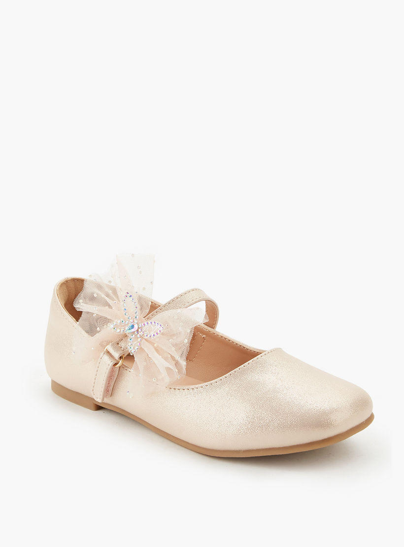 حذاء باليرينا مزين بفراشة للبنات من سيليست-girls-shoes-maryjanes-image-3