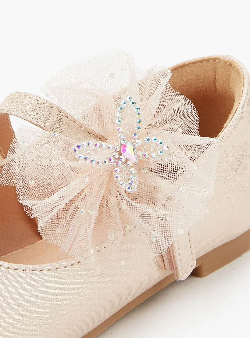 حذاء باليرينا مزين بفراشة للبنات من سيليست-girls-shoes-maryjanes-image-4