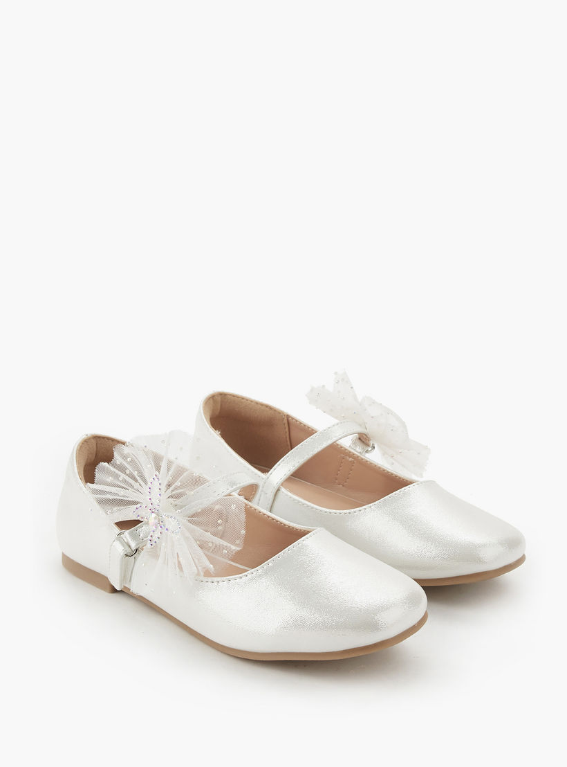 حذاء باليرينا مزين بفراشة للبنات من سيليست-girls-shoes-maryjanes-image-1