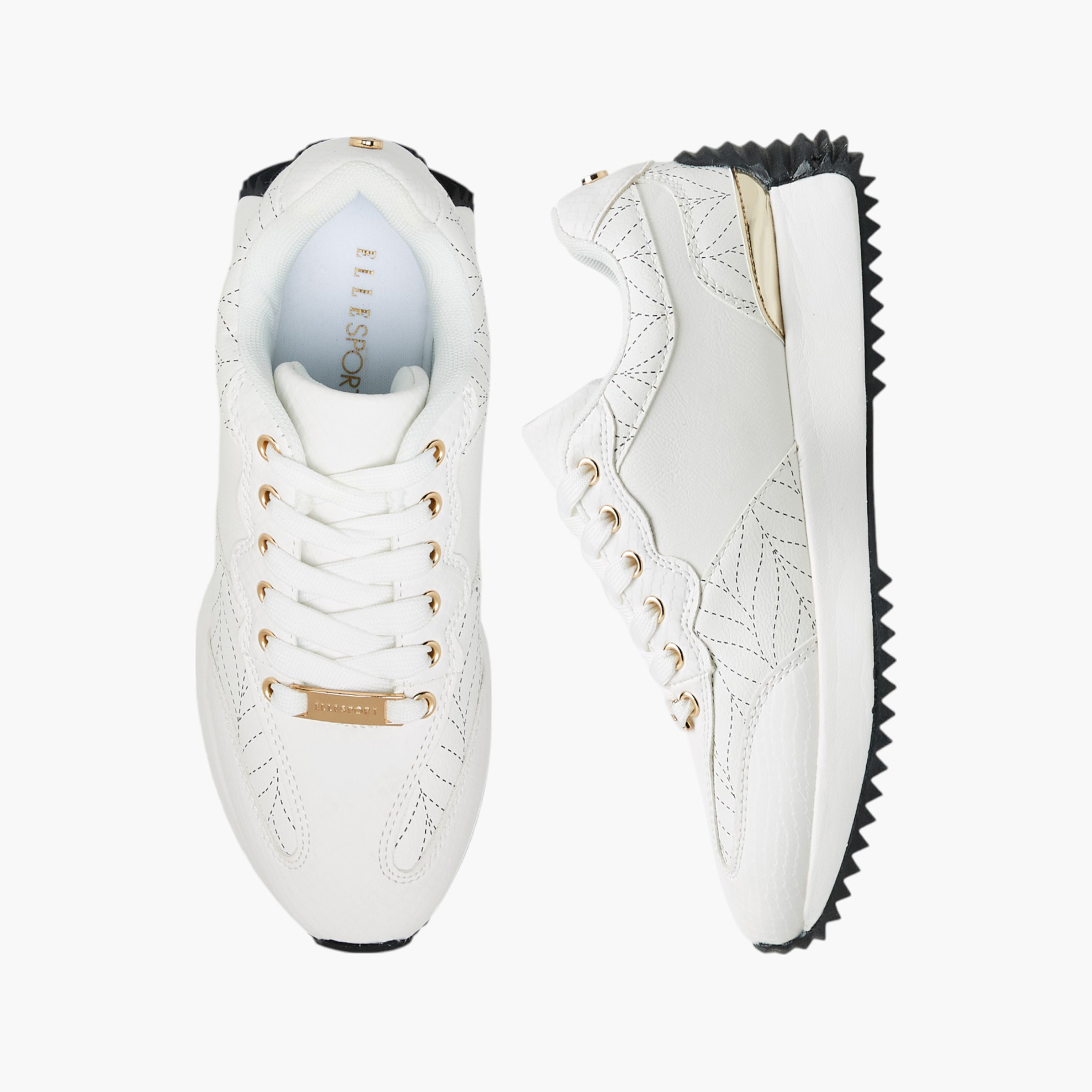 Elle Women's Panelled Lace-Up Sneakers-women-shoes-sneakers-image-1