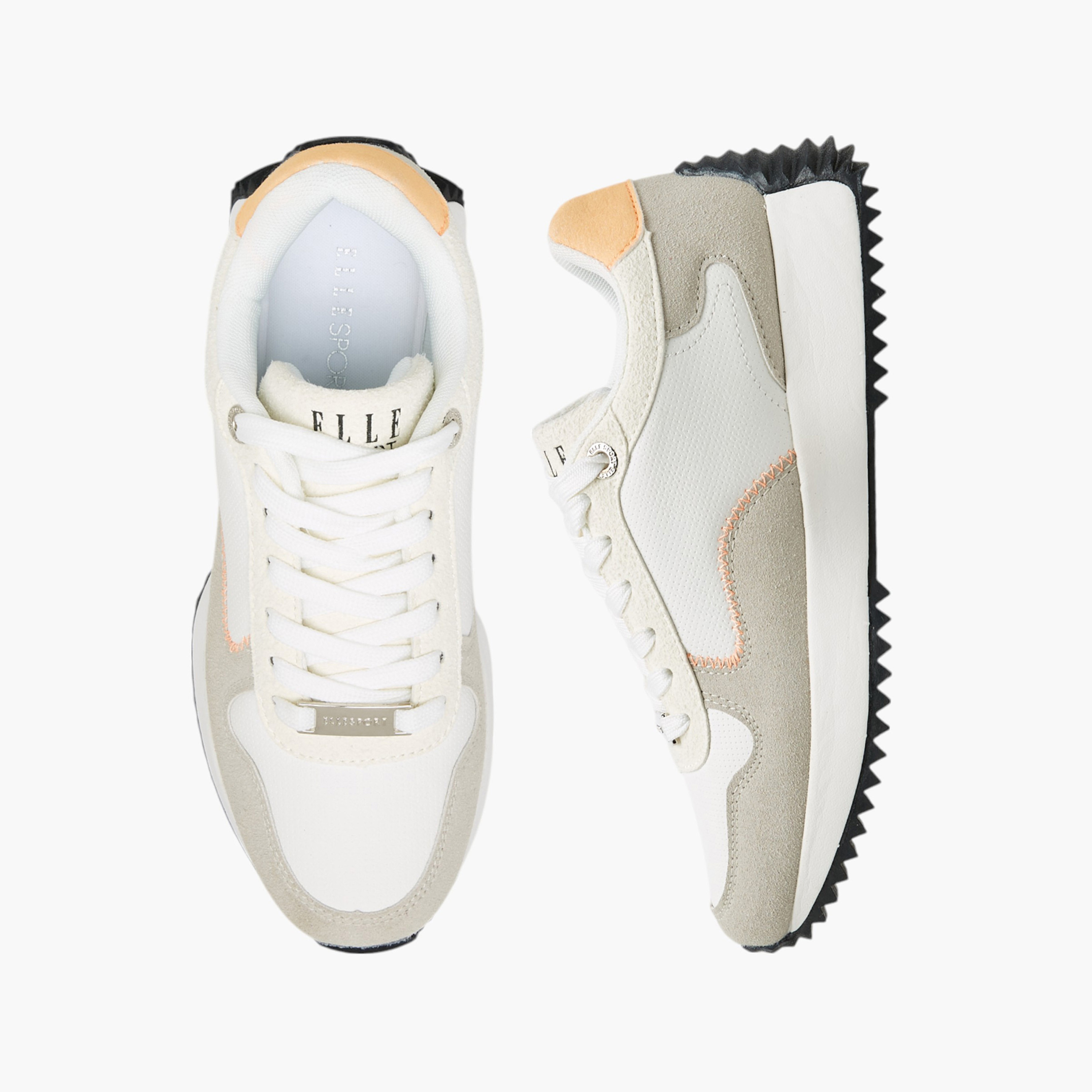 Elle Women's Panelled Lace-Up Sneakers-women-shoes-sneakers-image-1