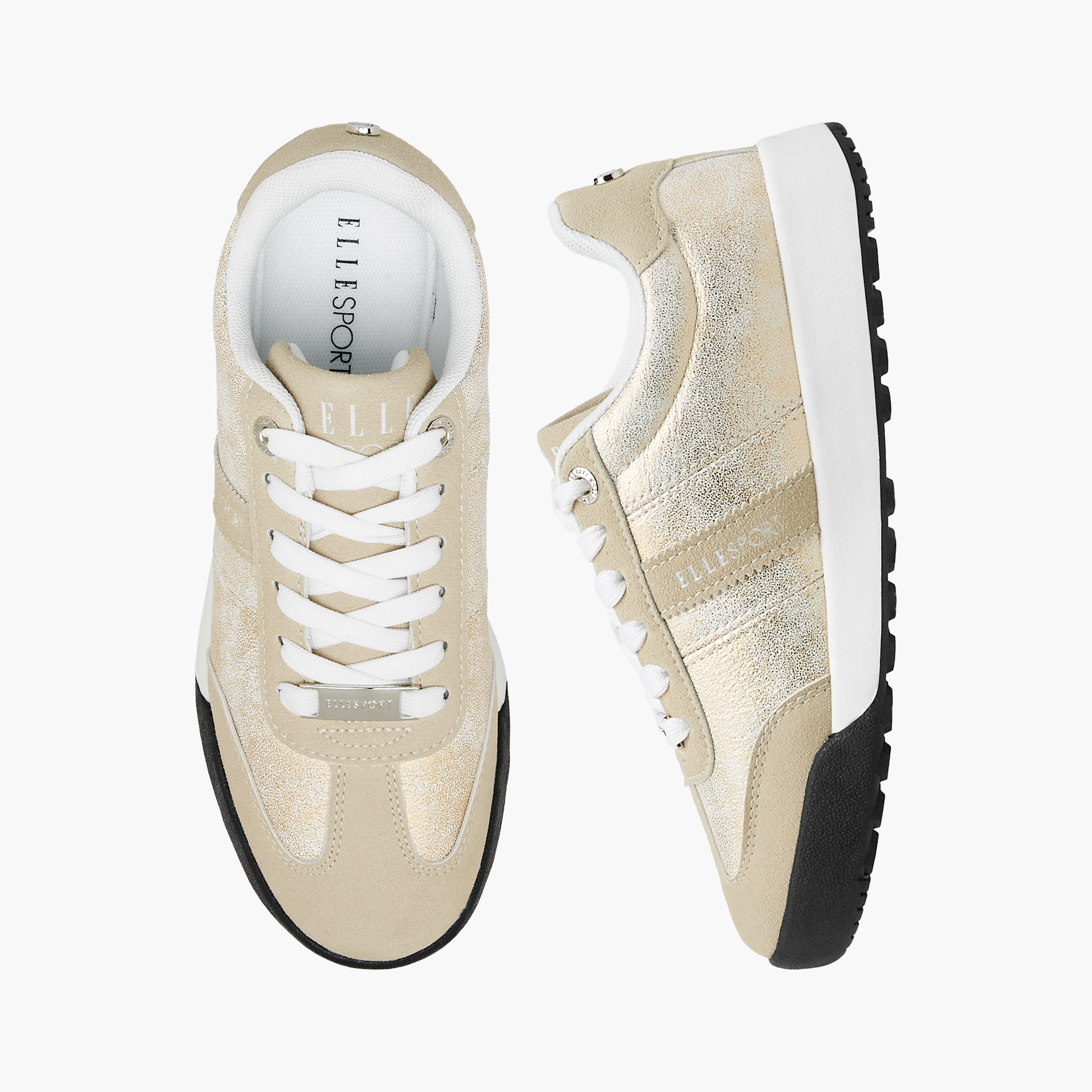 Elle Women's Panelled Lace-Up Sneakers-women-shoes-sneakers-image-1