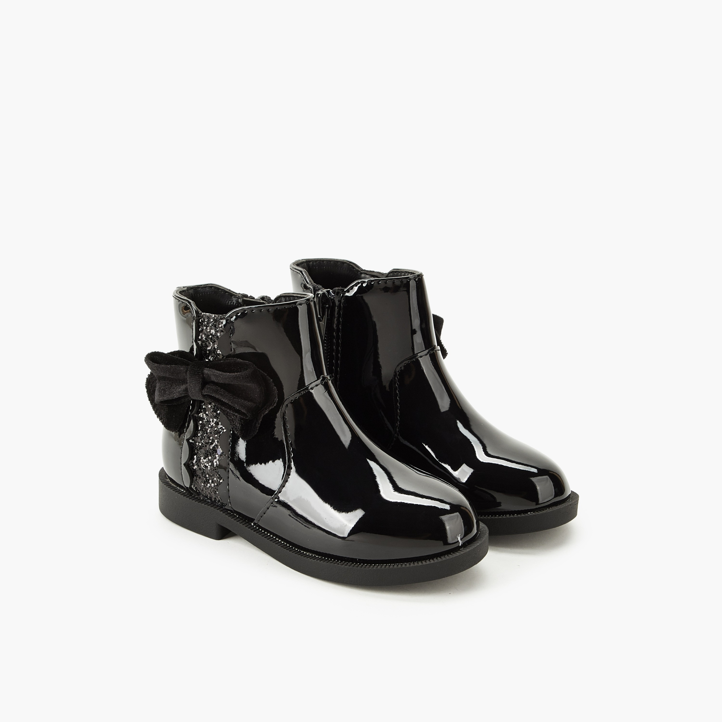 بوت بكاحل للبنات من جونيورز بسحاب إغلاق-girls-shoes-boots-image-1