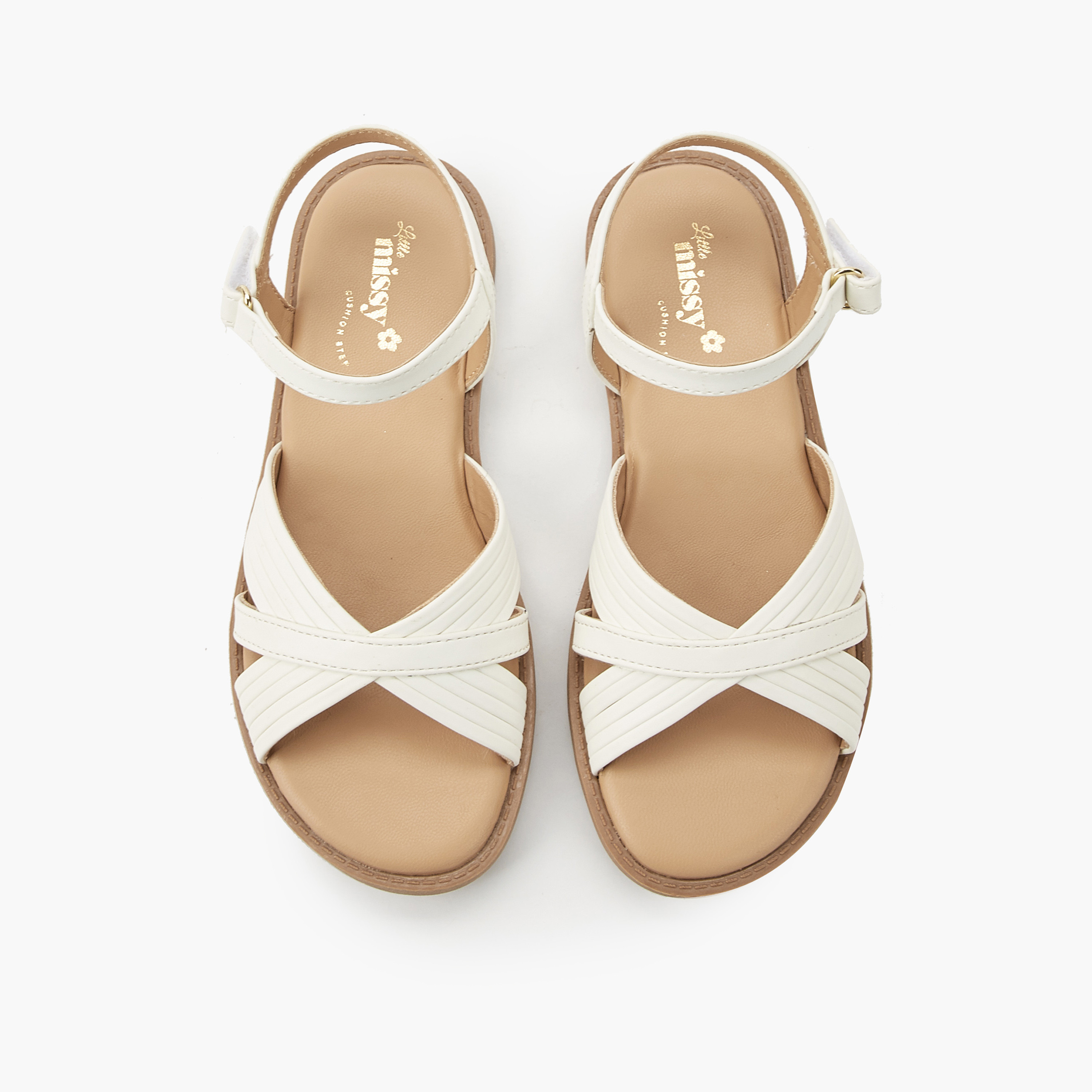 Little Missy Girls Criss-Cross Sandals-girls-shoes-sandals-image-1