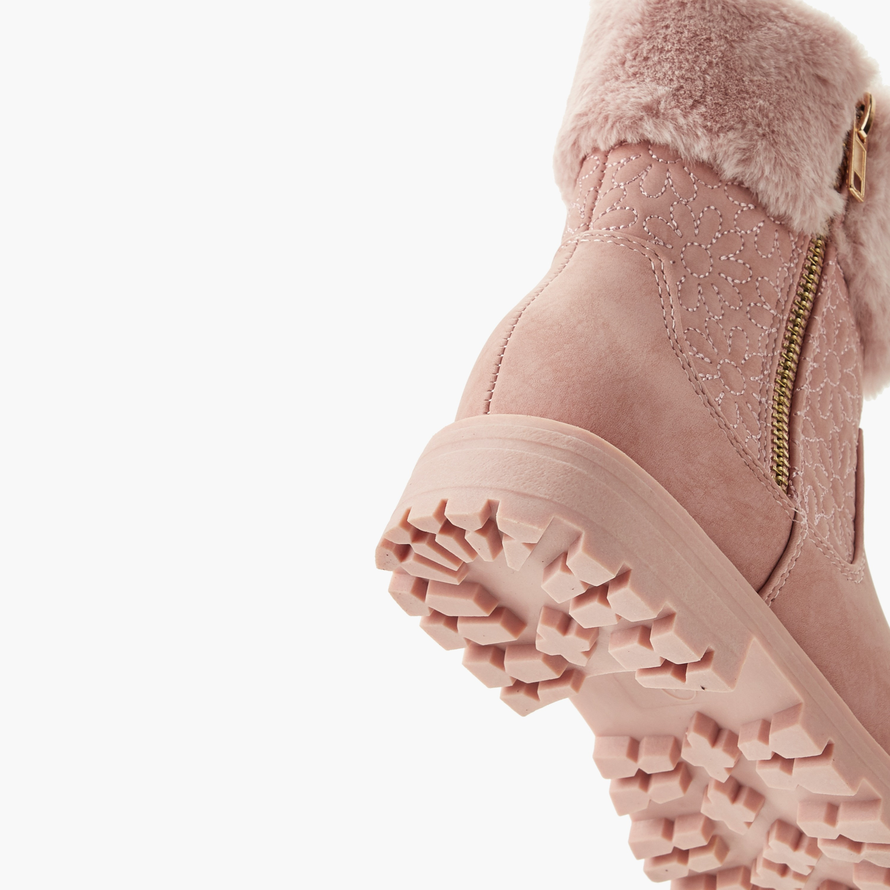 Little Missy Girls Faux Fur Ankle Boots-girls-shoes-boots-image-5