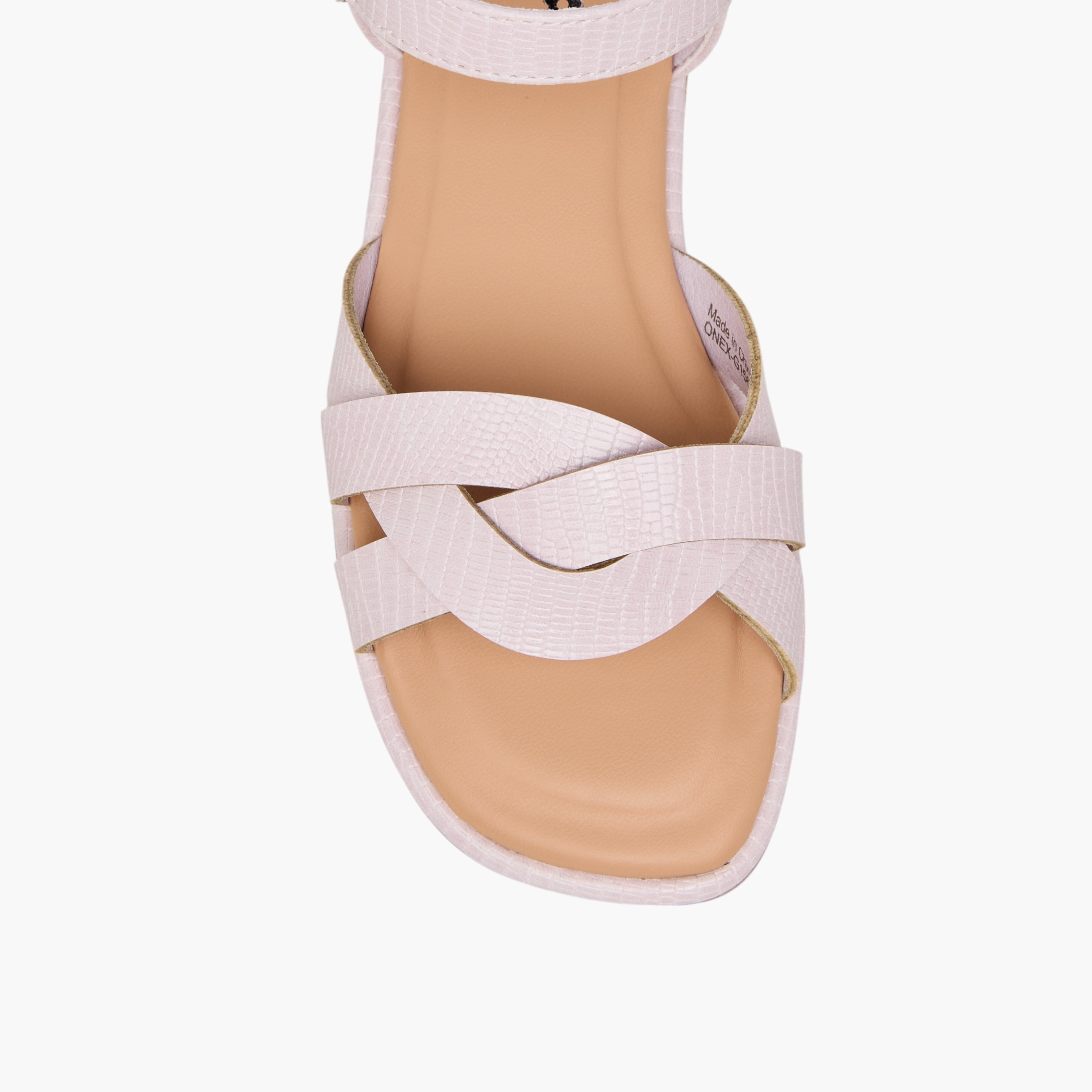 Little Missy Strap Detail Sandals with Hook and Loop Closure-girls-shoes-sandals-image-3