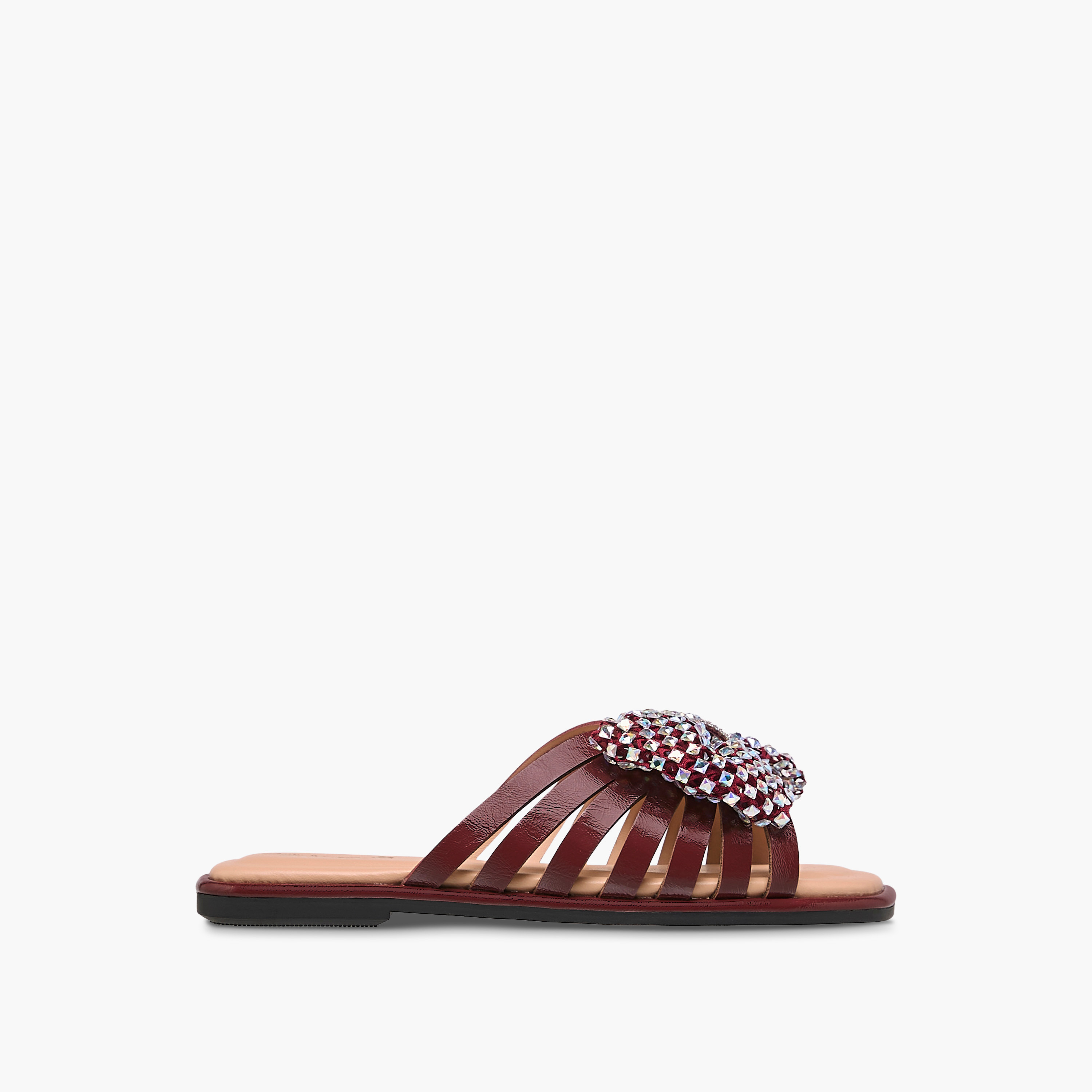Little Missy Embellished Bow Accent Slip-On Flat Sandals-girls-shoes-sandals-image-3