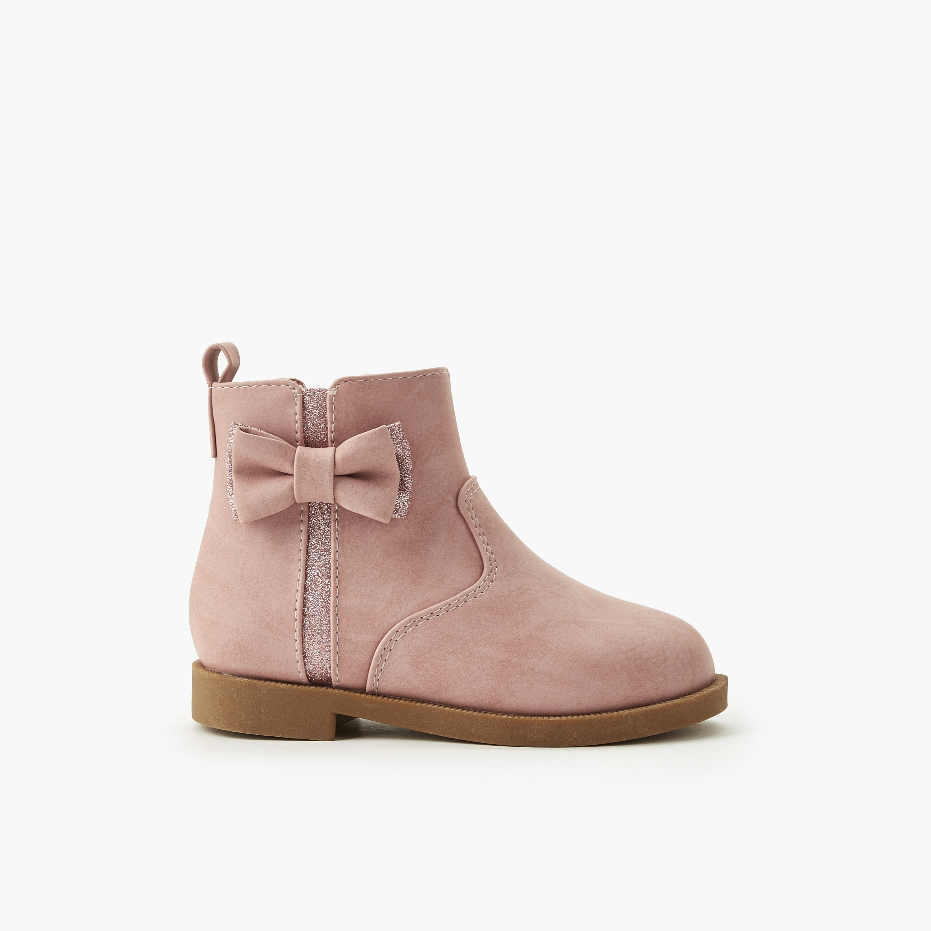 Juniors Girls Zip Closure Ankle Boots-girls-shoes-boots-image-2