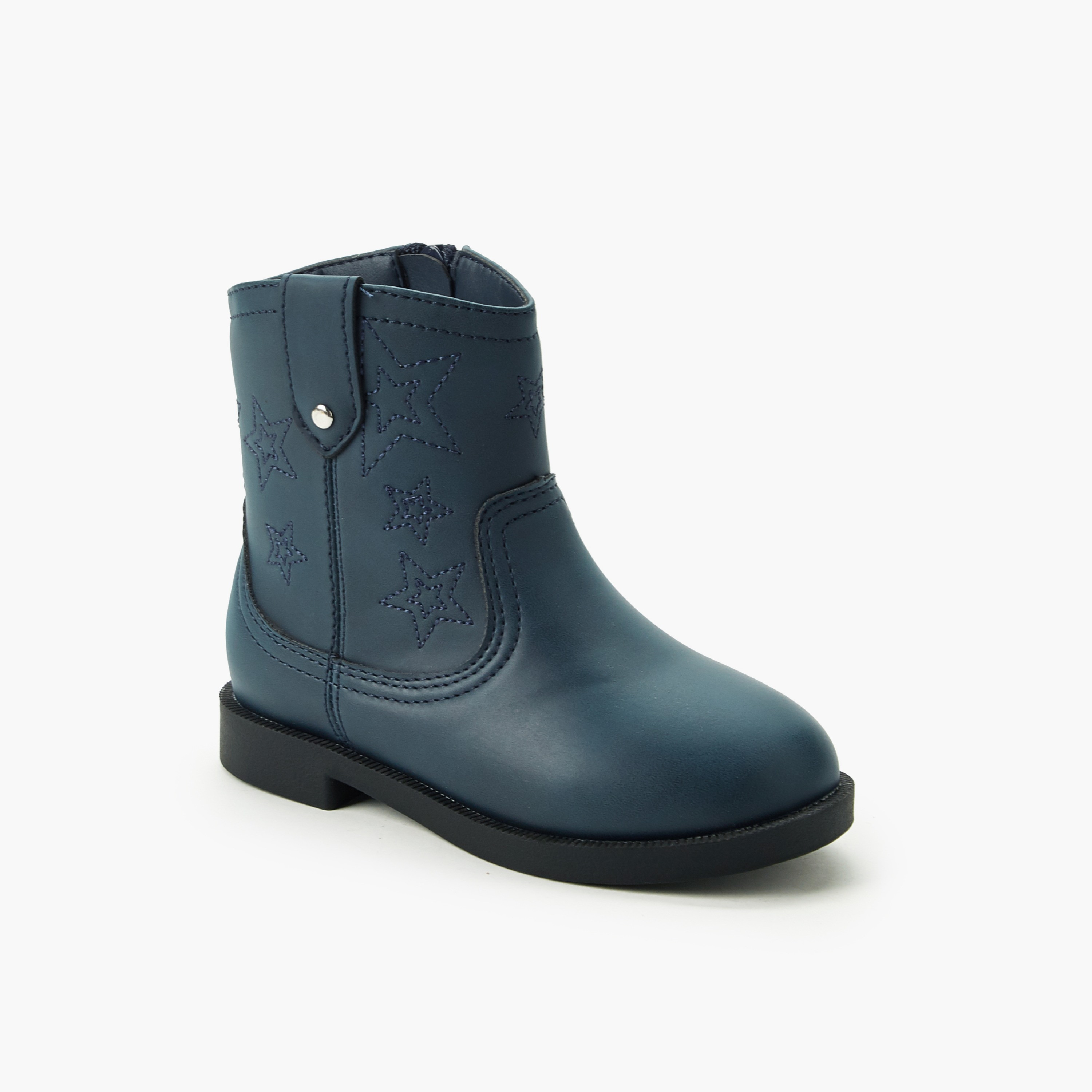 Juniors Girls Metallic Accent Ankle Boots-girls-shoes-boots-image-2