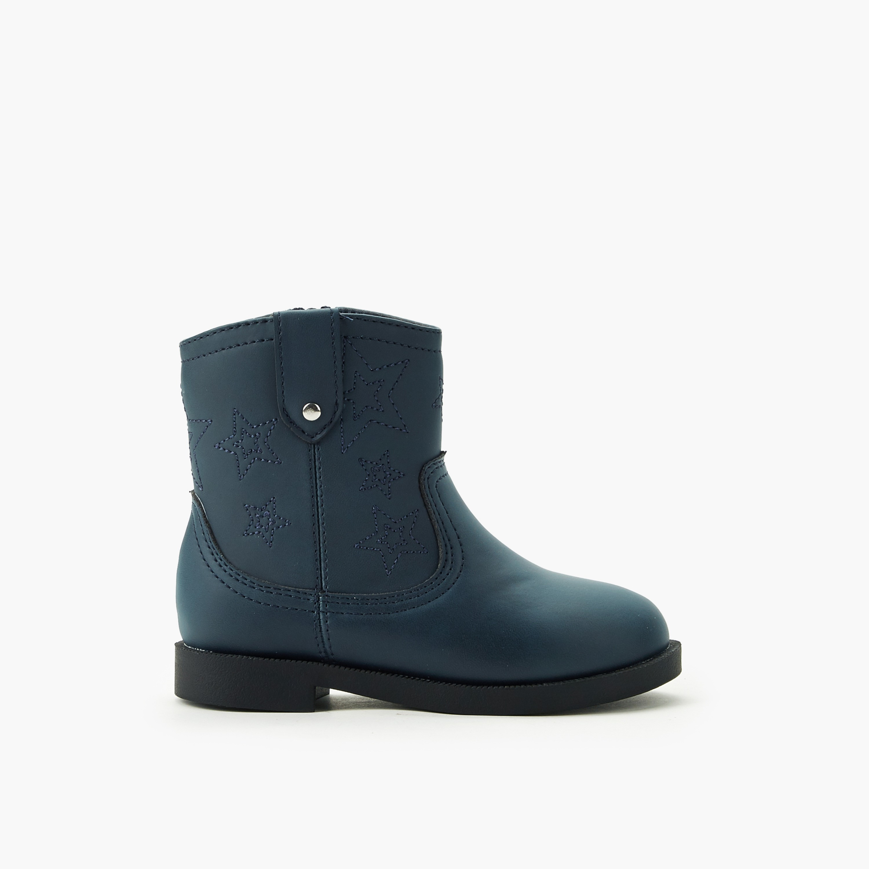 Juniors Girls Metallic Accent Ankle Boots-girls-shoes-boots-image-3