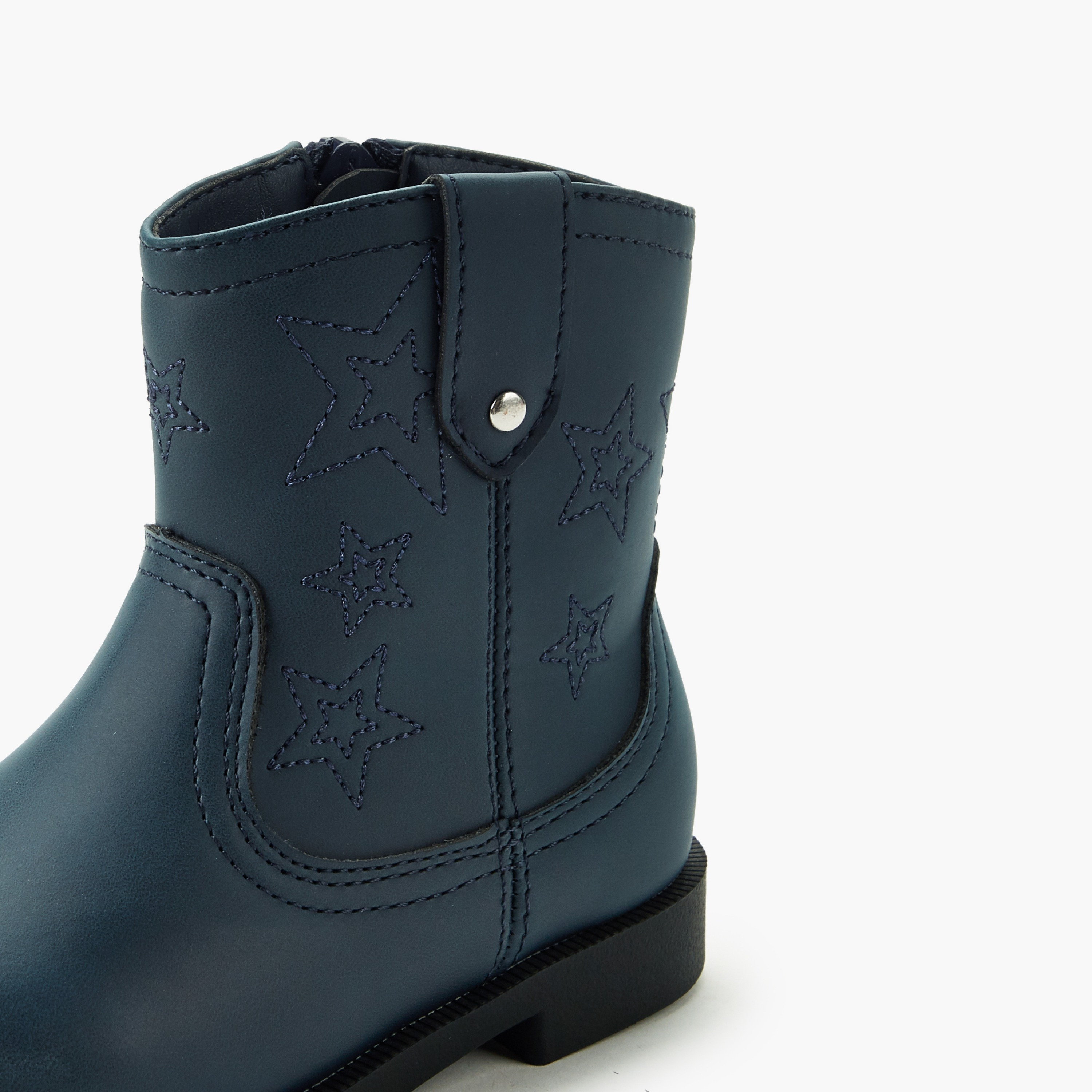 Juniors Girls Metallic Accent Ankle Boots-girls-shoes-boots-image-4