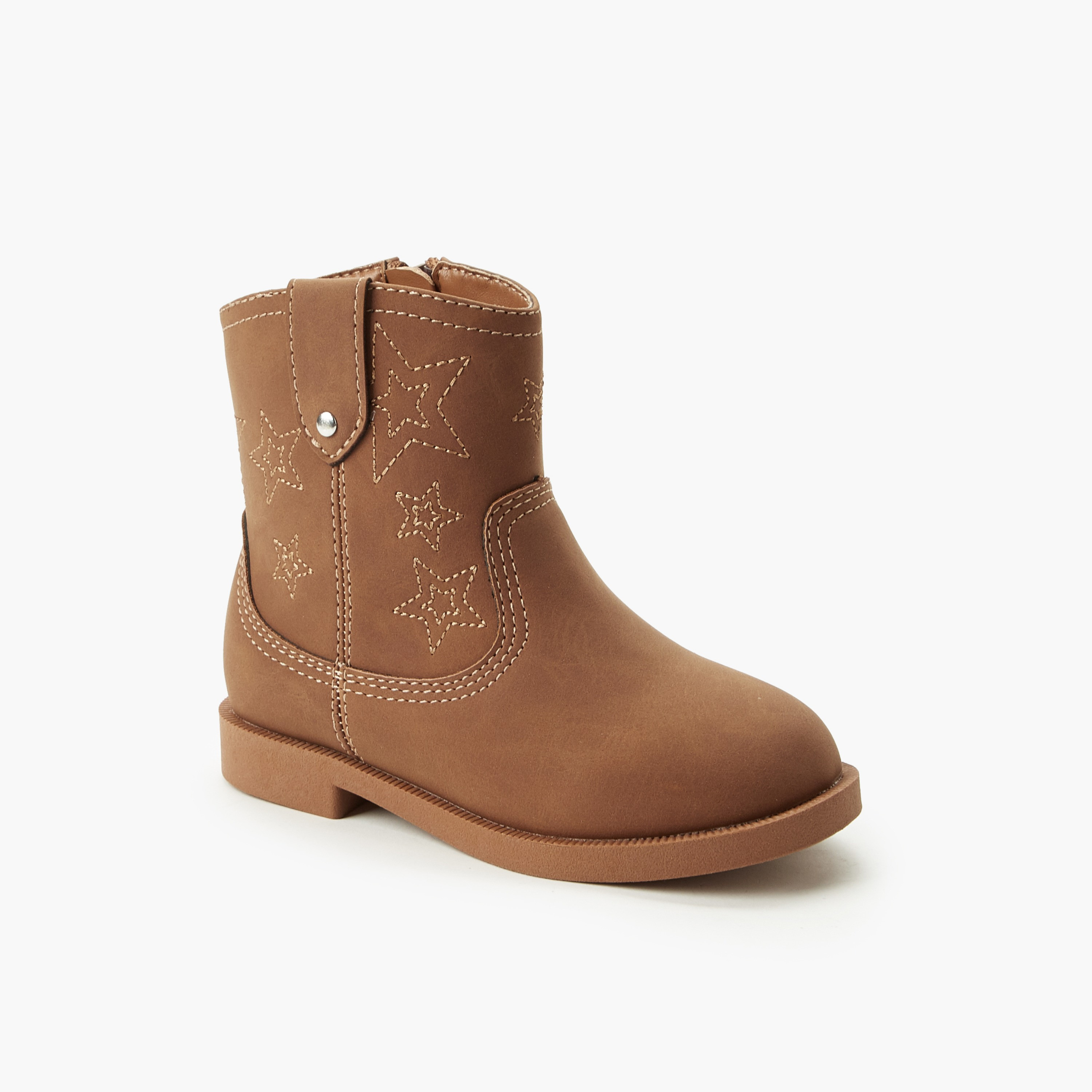 Juniors Girls Metallic Accent Ankle Boots-girls-shoes-boots-image-2