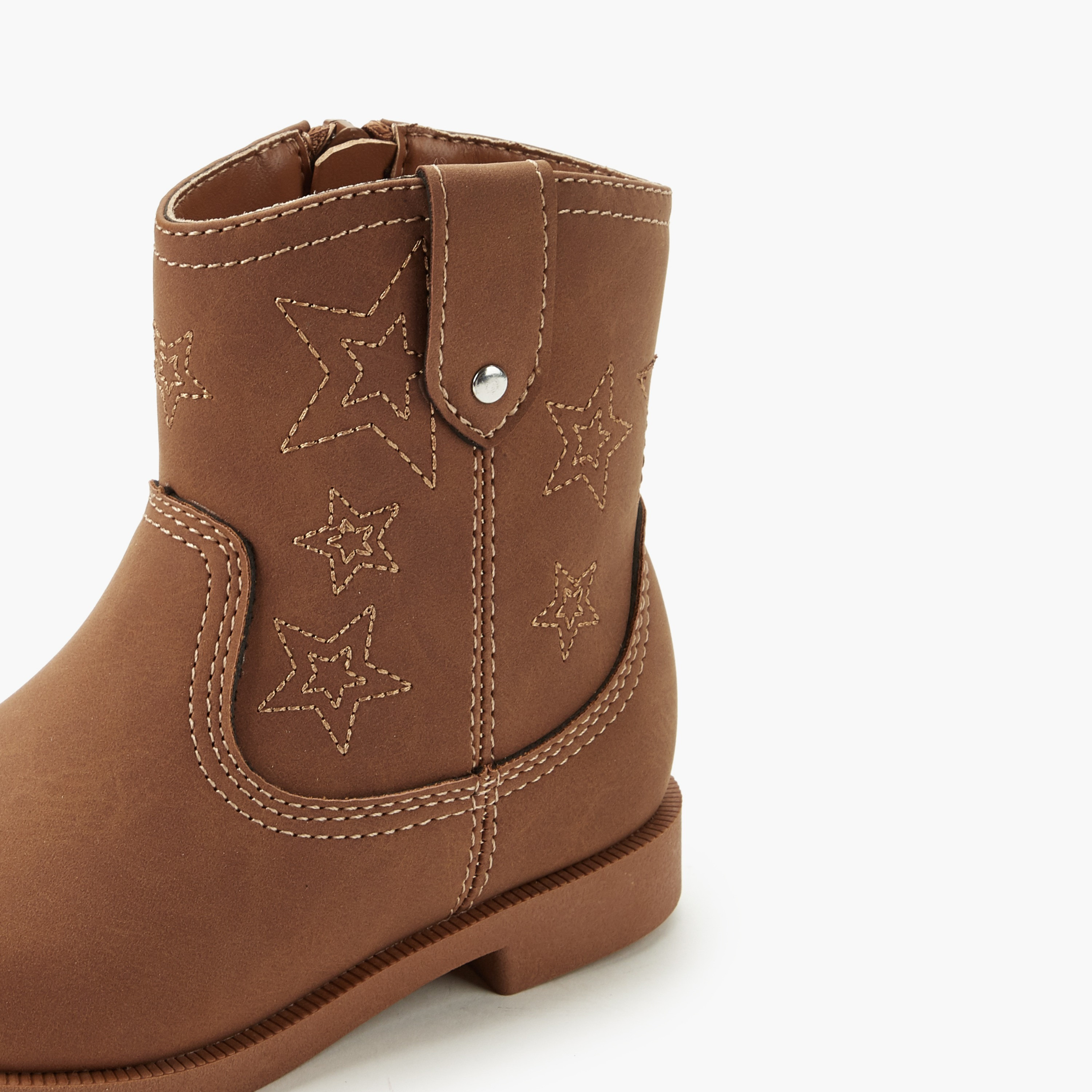 Juniors Girls Metallic Accent Ankle Boots-girls-shoes-boots-image-4