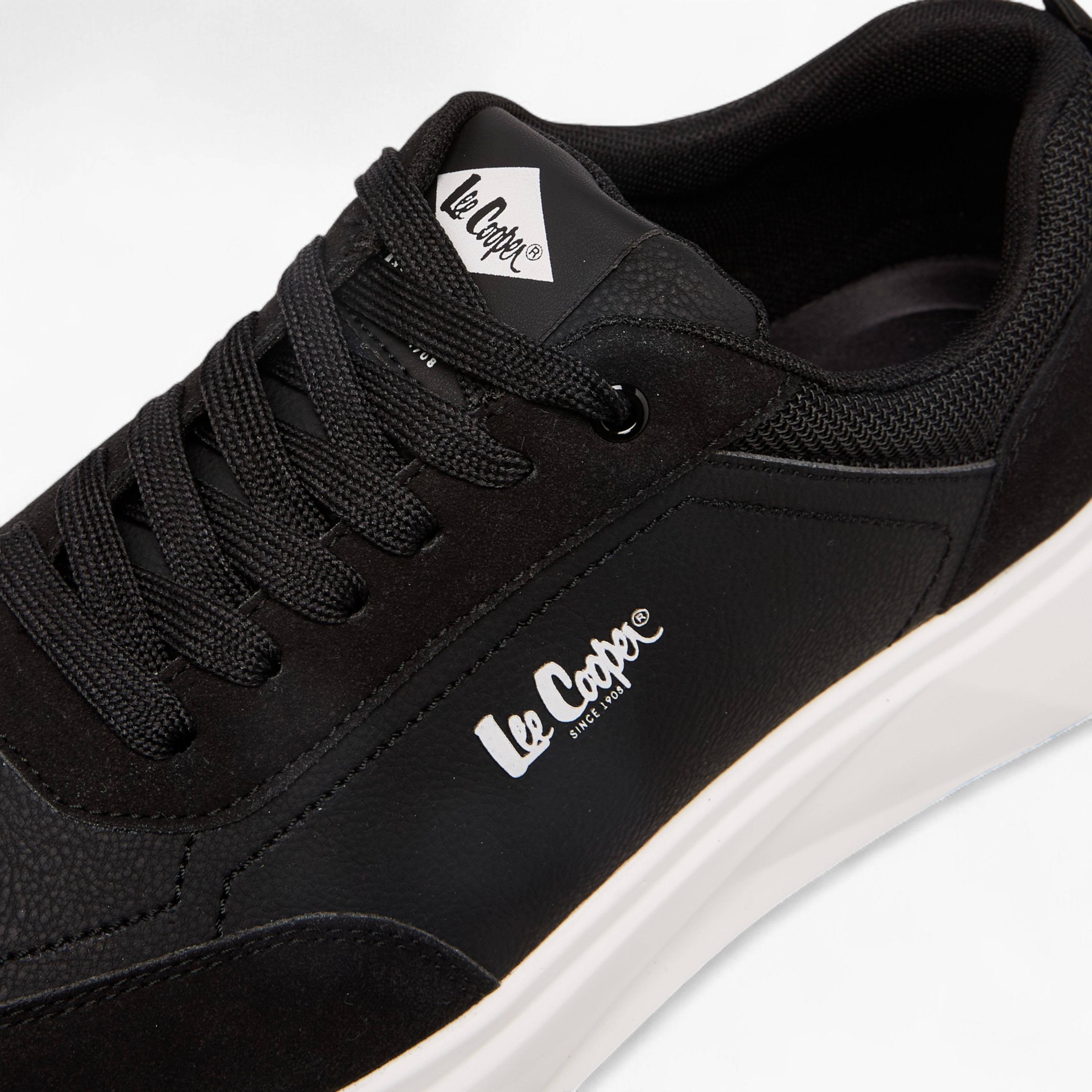 Lee Cooper Men's Panelled Lace-Up Sneakers with Pull Tabs-men-shoes-sneakers-image-4