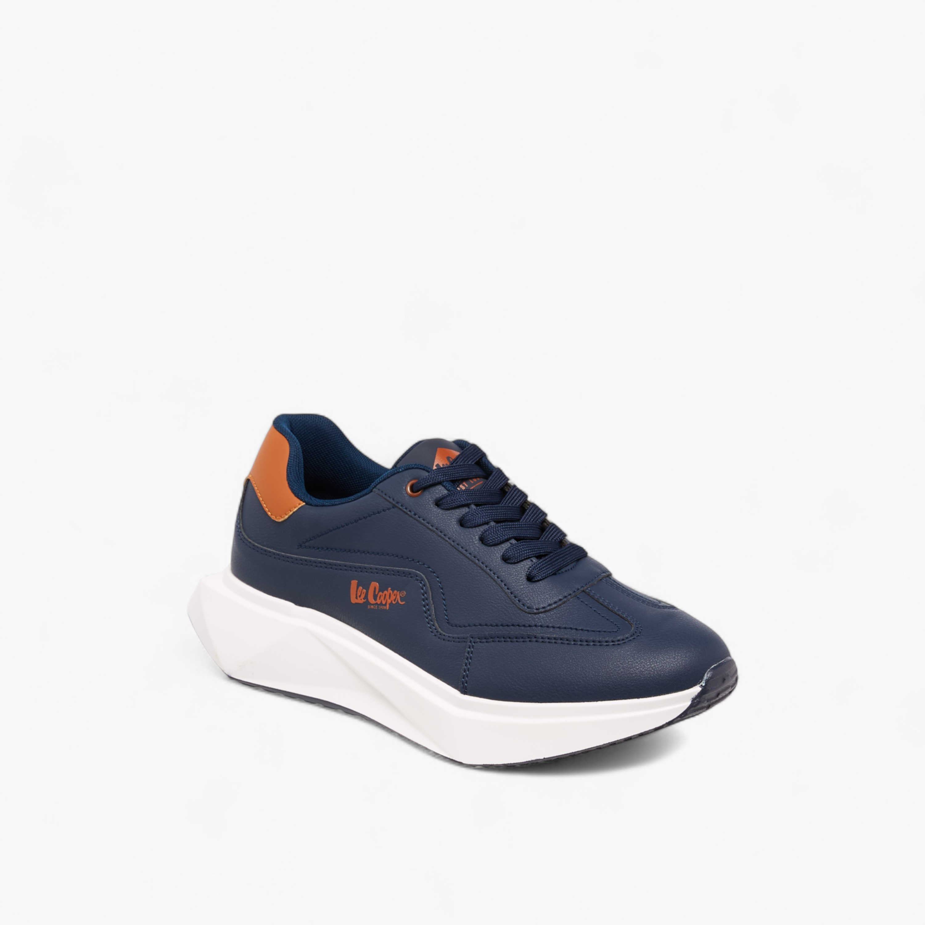 Lee Cooper Men's Solid Lace-Up Sneakers-men-shoes-sneakers-image-2