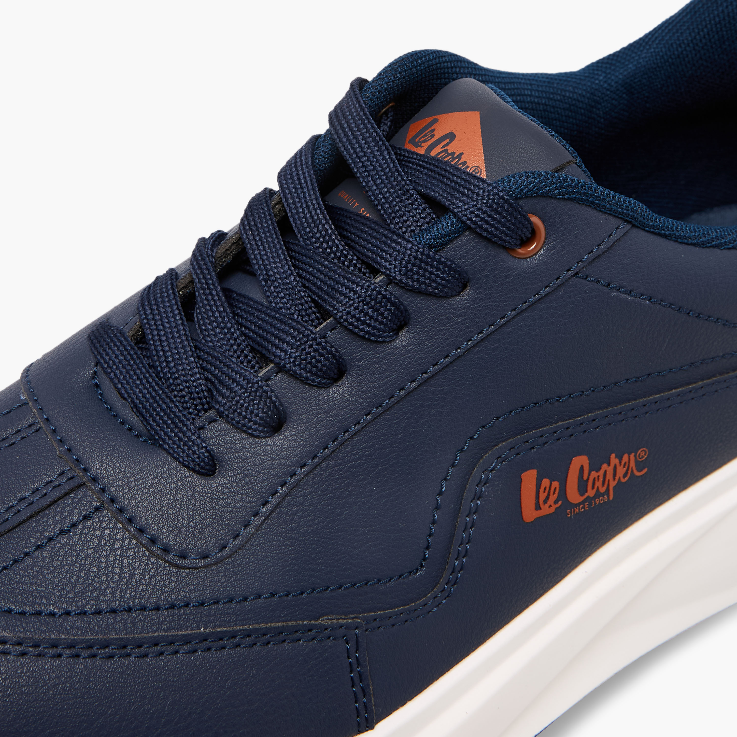 Lee Cooper Men's Solid Lace-Up Sneakers-men-shoes-sneakers-image-4
