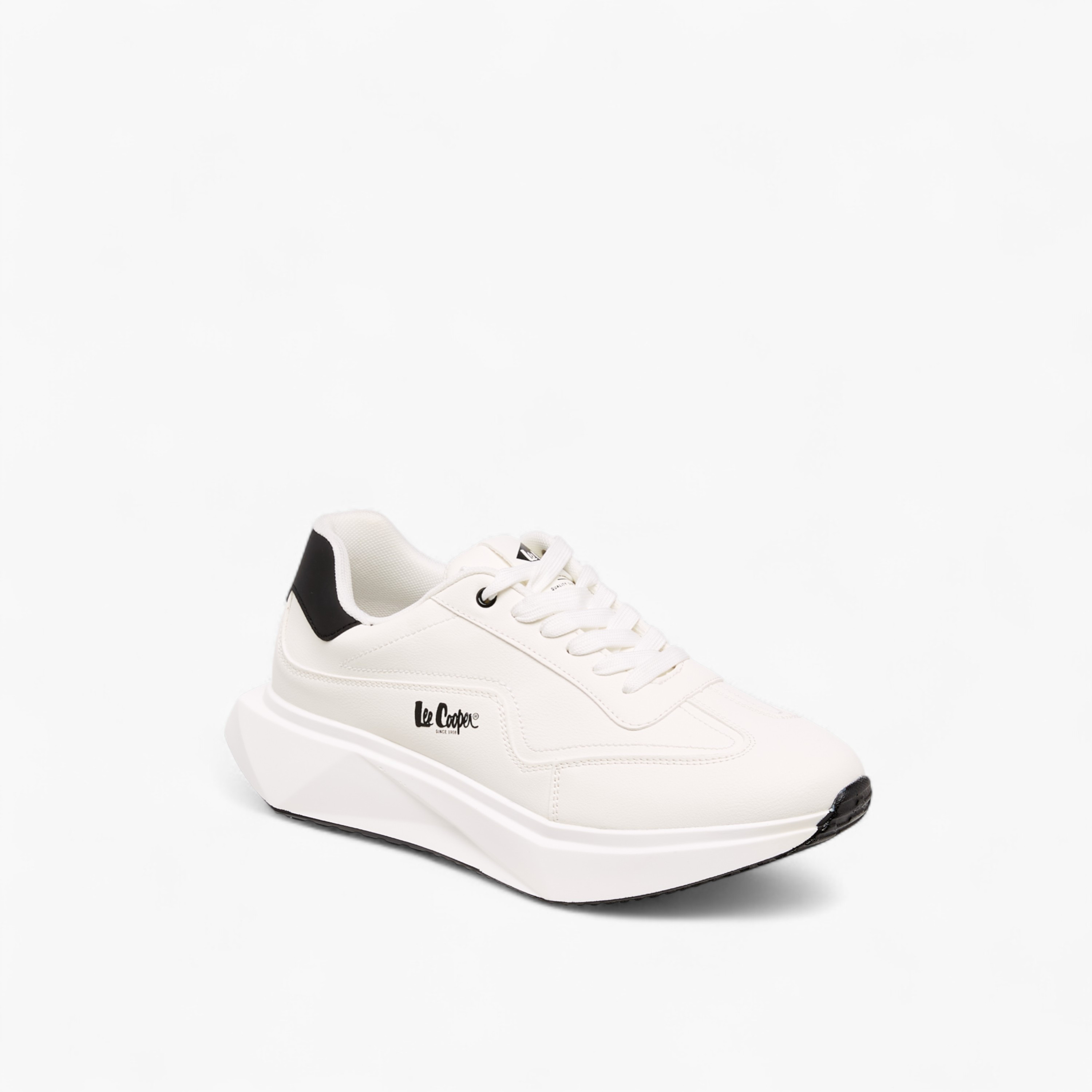 Lee Cooper Men's Solid Lace-Up Sneakers-men-shoes-sneakers-image-2