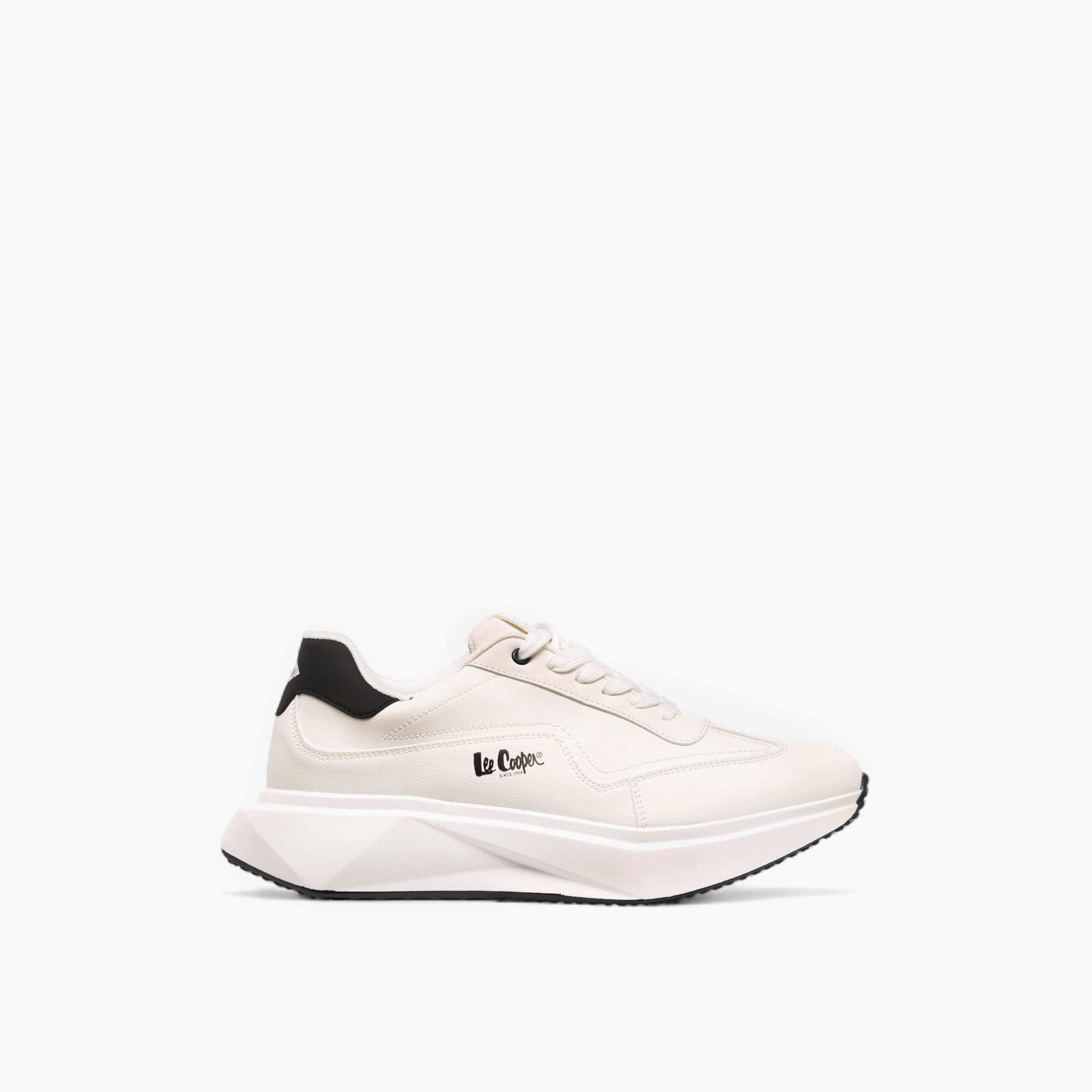 Lee Cooper Men's Solid Lace-Up Sneakers-men-shoes-sneakers-image-3