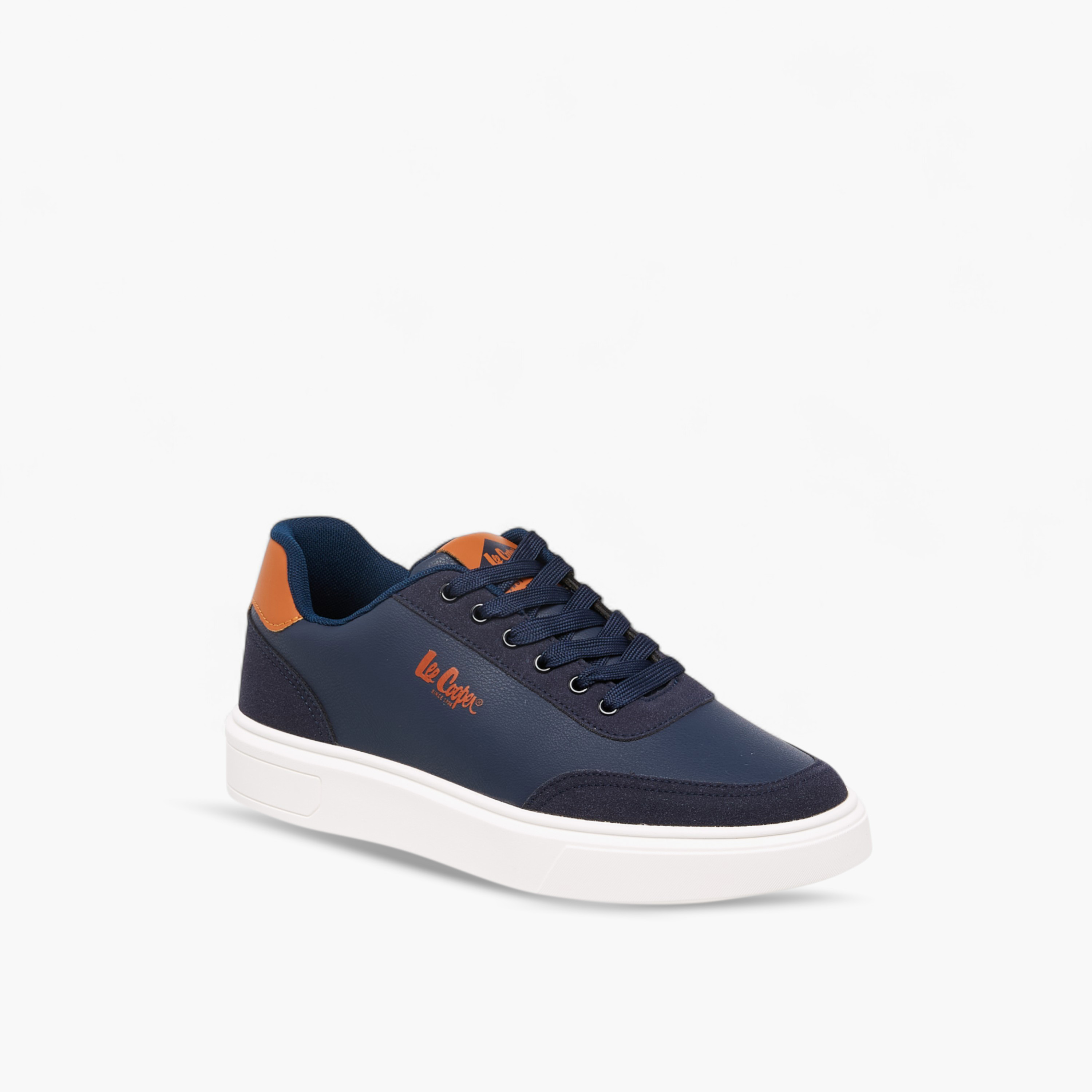 Lee Cooper Men's Solid Lace-Up Sneakers-men-shoes-sneakers-image-2
