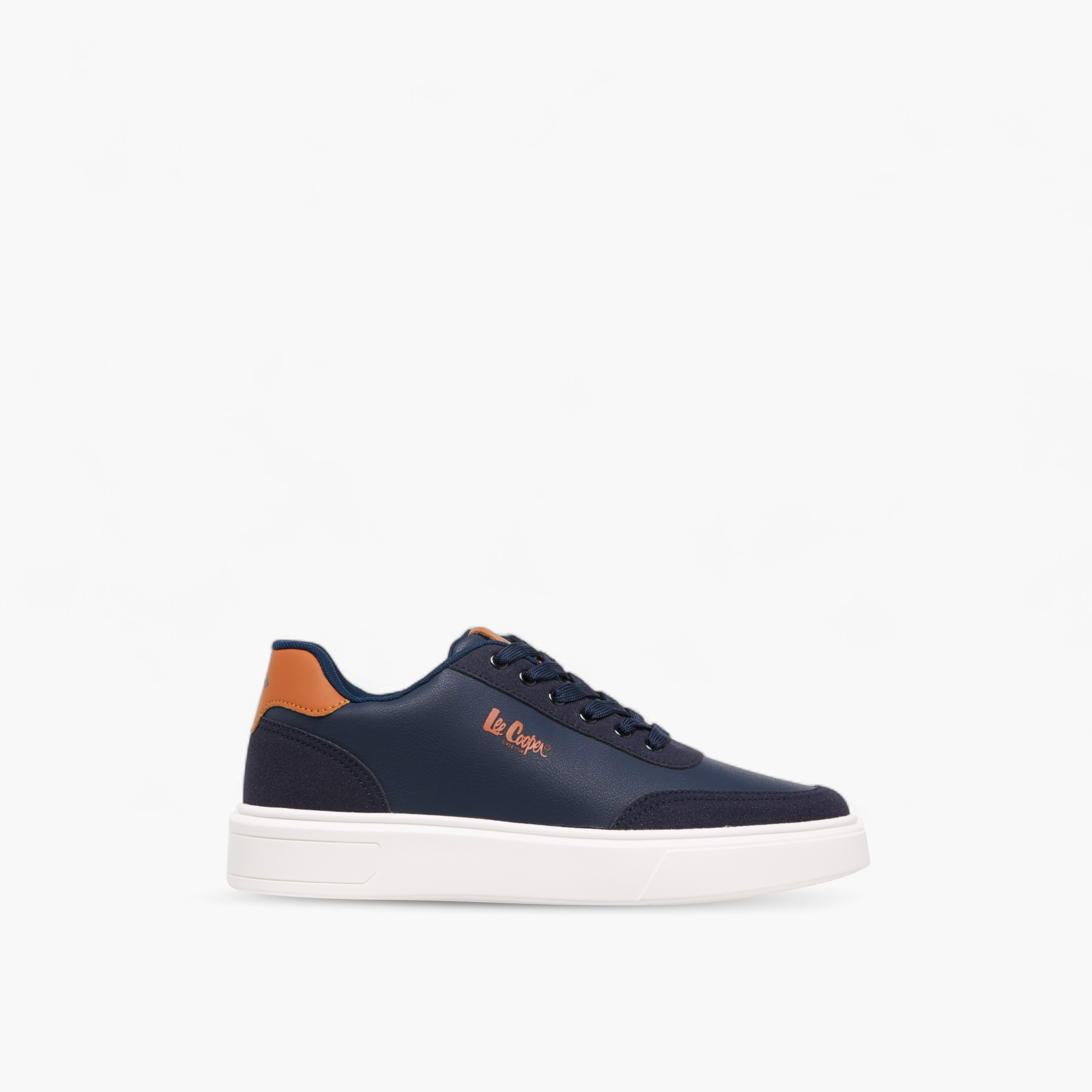 Lee Cooper Men's Solid Lace-Up Sneakers-men-shoes-sneakers-image-3
