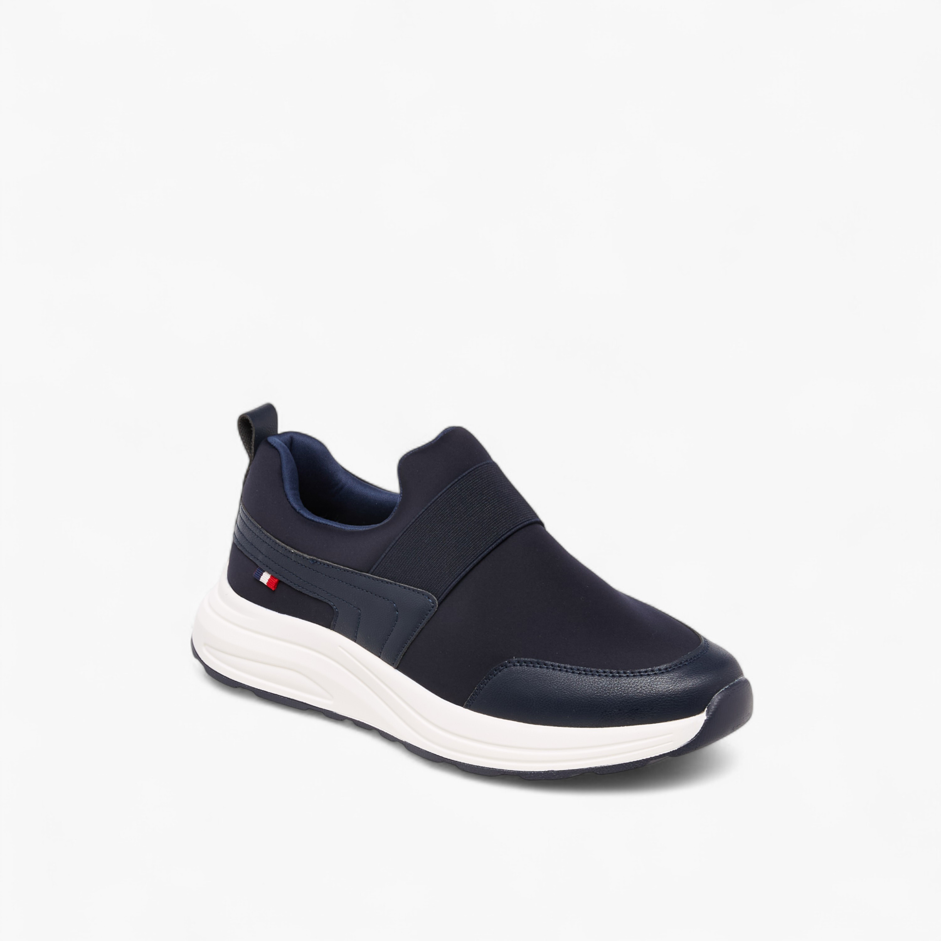 حذاء سنيكرز سادة بألسنة سحب للرجال من لي كوبر-men-shoes-sneakers-image-2