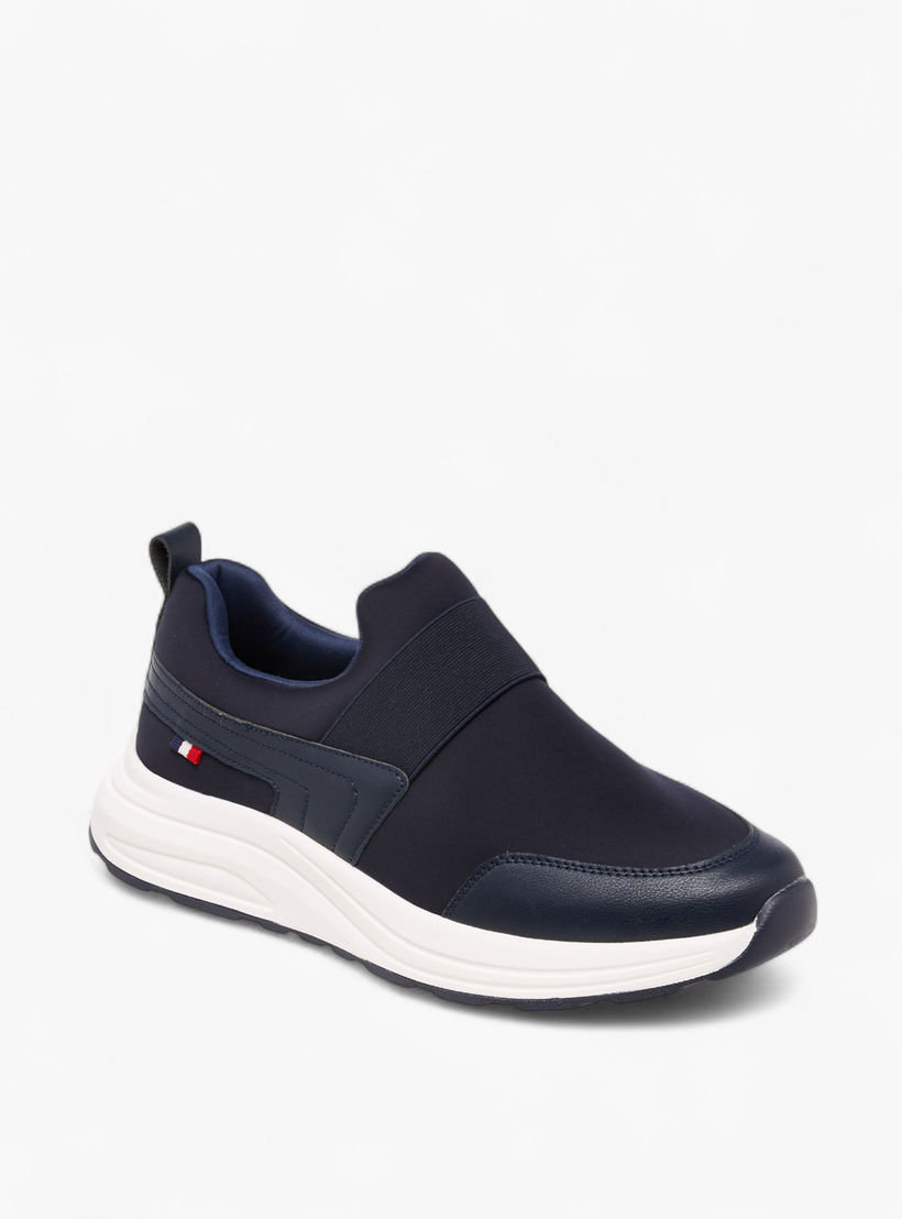 حذاء سنيكرز سادة بألسنة سحب للرجال من لي كوبر-men-shoes-sneakers-image-2