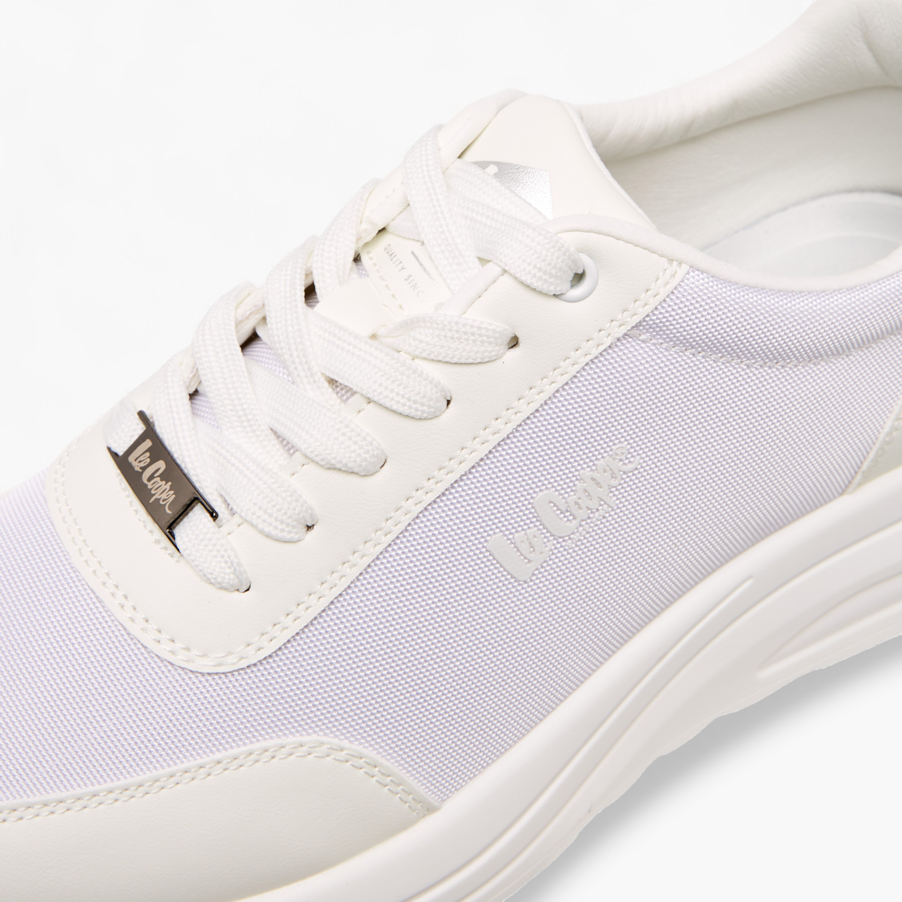 Lee Cooper Men's Textured Lace-Up Sneakers-men-shoes-sneakers-image-4