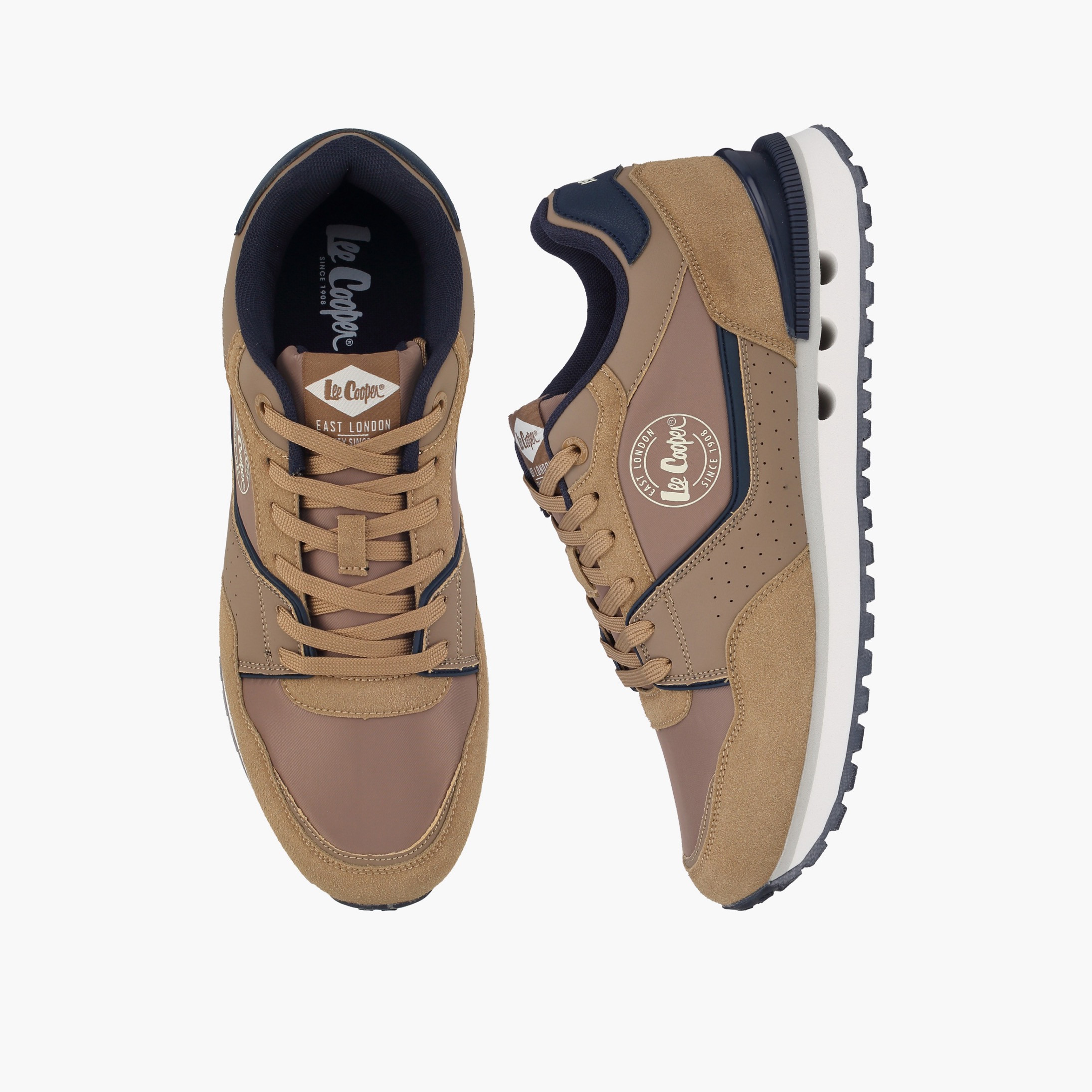 Lee Cooper Men Colourblock Lace-Up Ankle Sneakers-men-shoes-sneakers-image-1