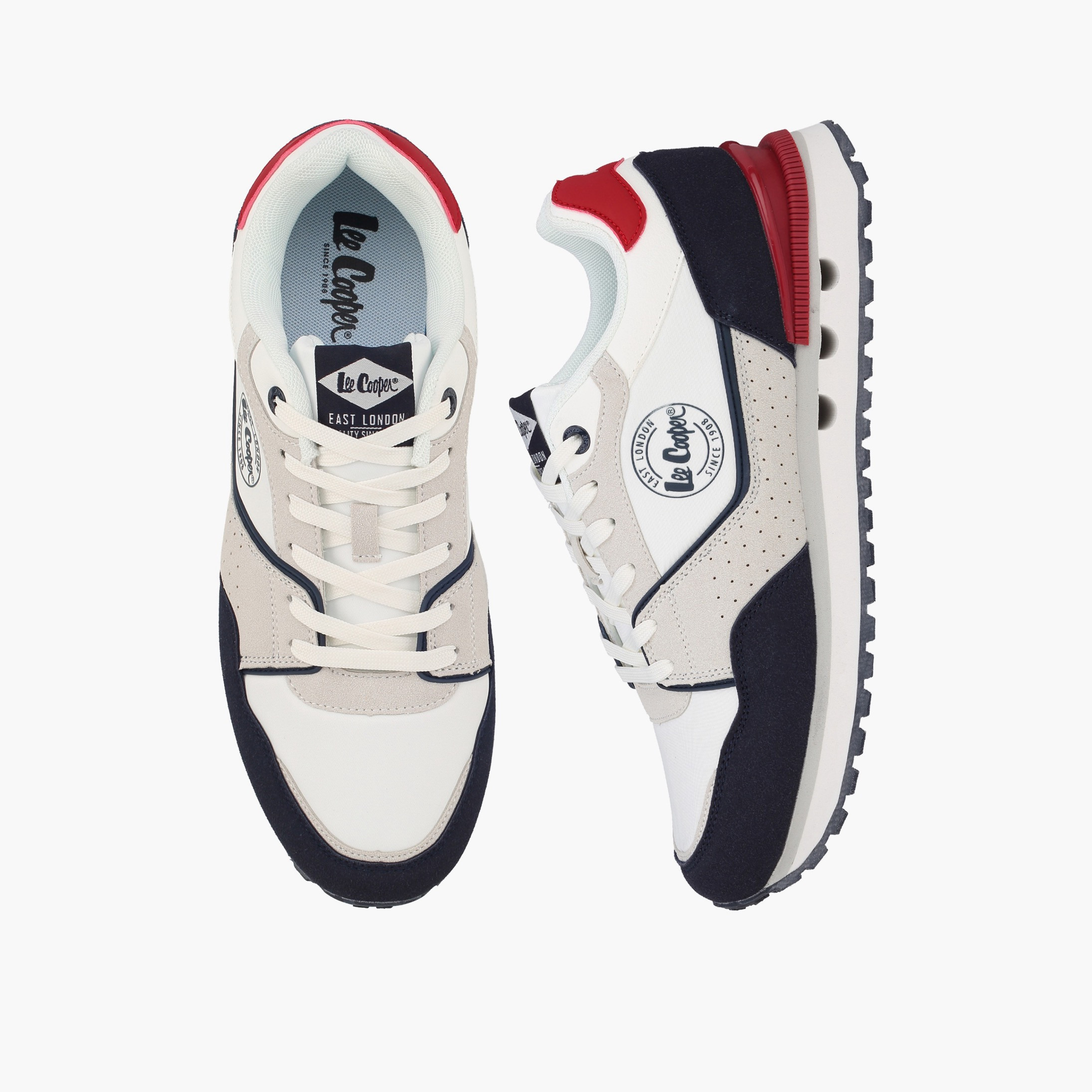 حذاء سنيكرز بقوالب ملونة وطول الكاحل ورباط إغلاق للرجال من لي كوبر-men-shoes-sneakers-image-1
