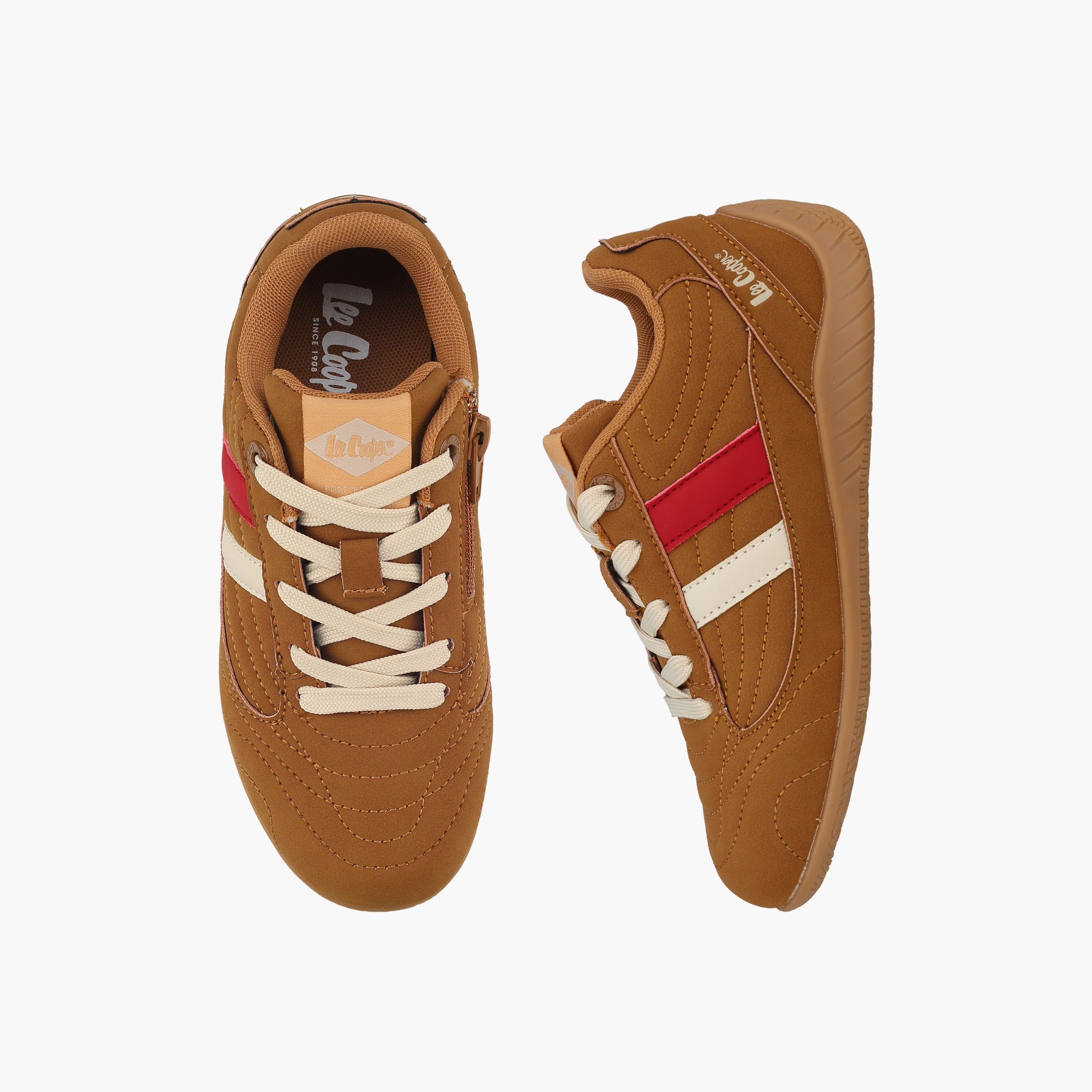 Lee Cooper Boys Panalled Lace-Up Sneakers-boys-shoes-sneakers-image-1