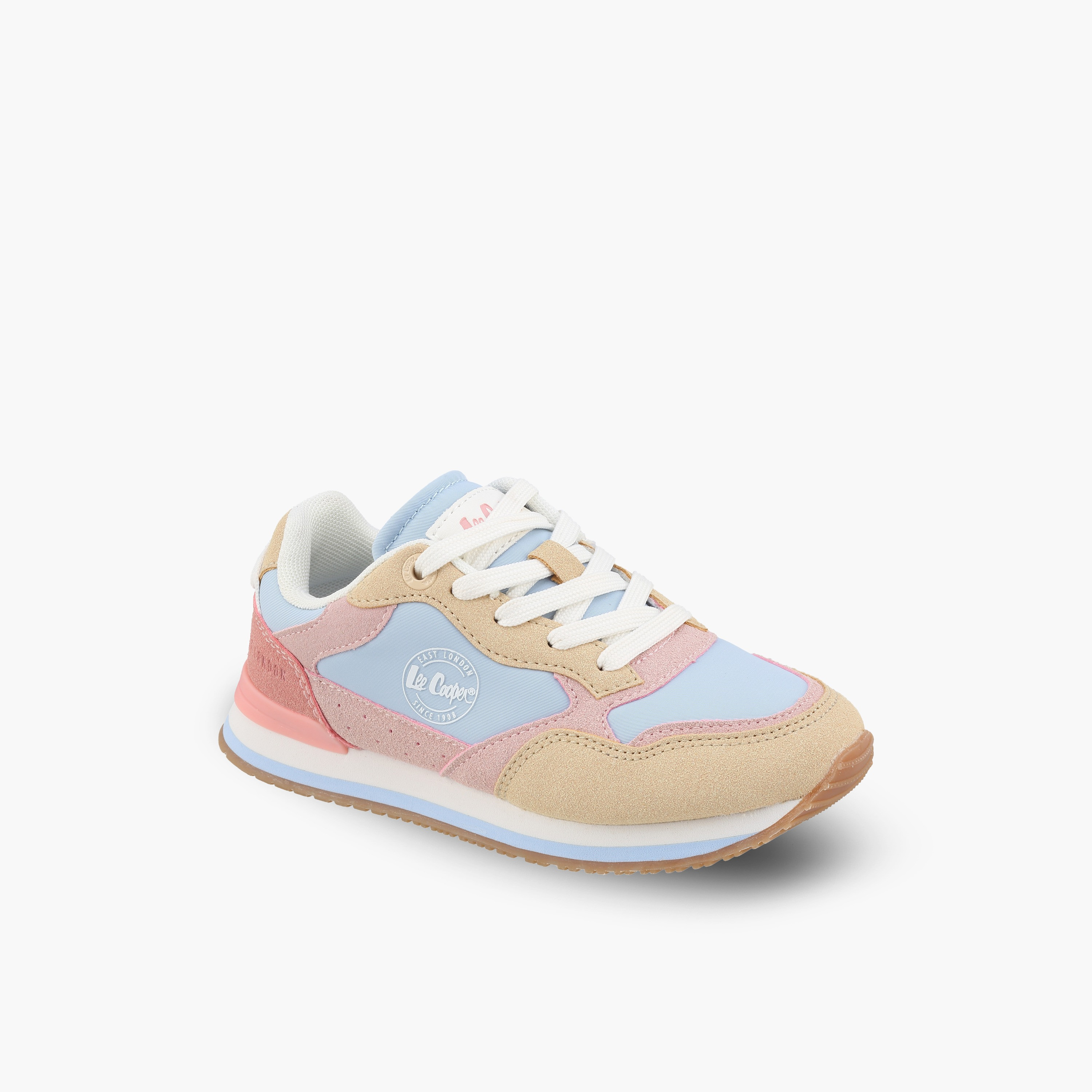 حذاء سنيكرز بقوالب ملونة وطول الكاحل ورباط إغلاق للبنات من لي كوبر-girls-shoes-sneakers-image-2