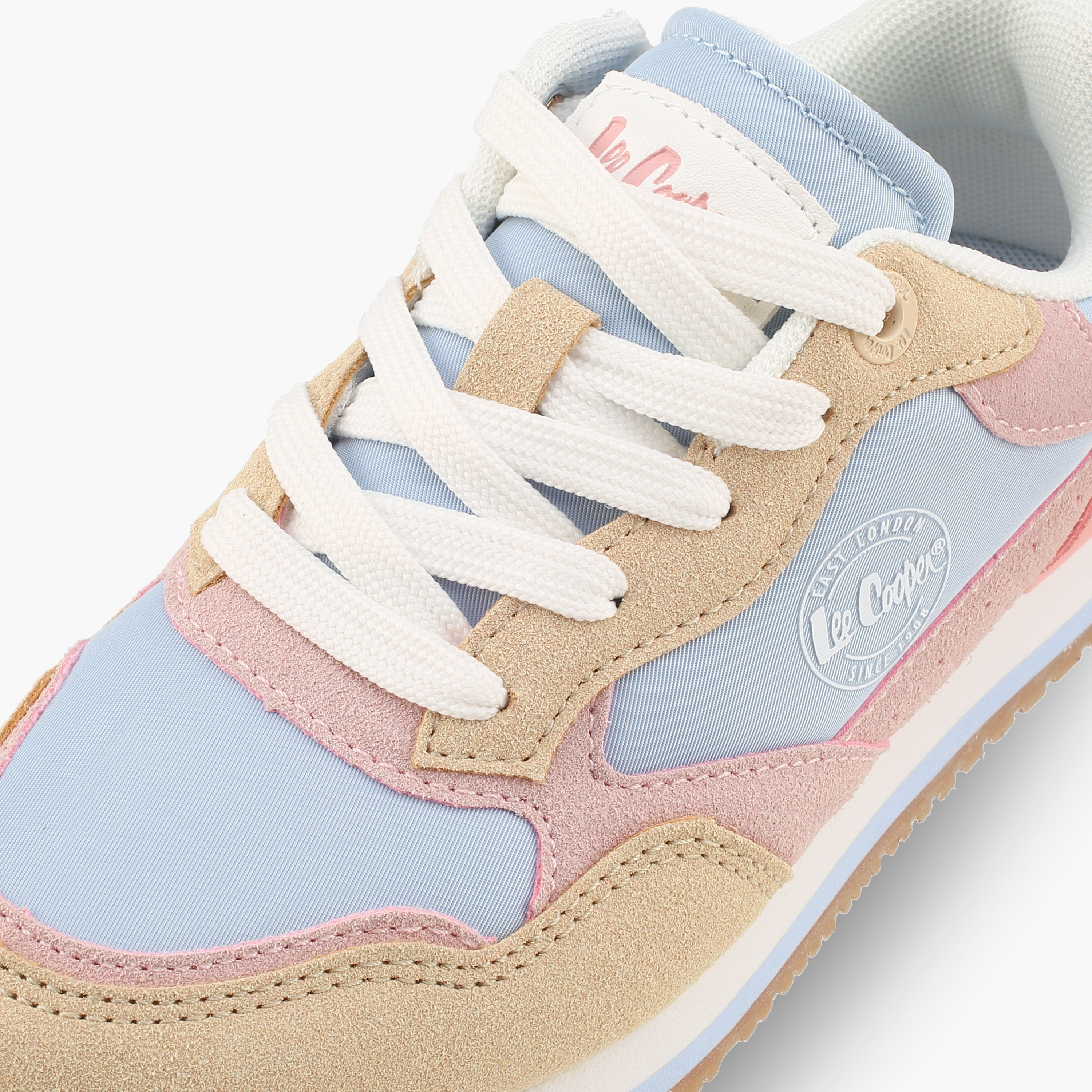 حذاء سنيكرز بقوالب ملونة وطول الكاحل ورباط إغلاق للبنات من لي كوبر-girls-shoes-sneakers-image-4