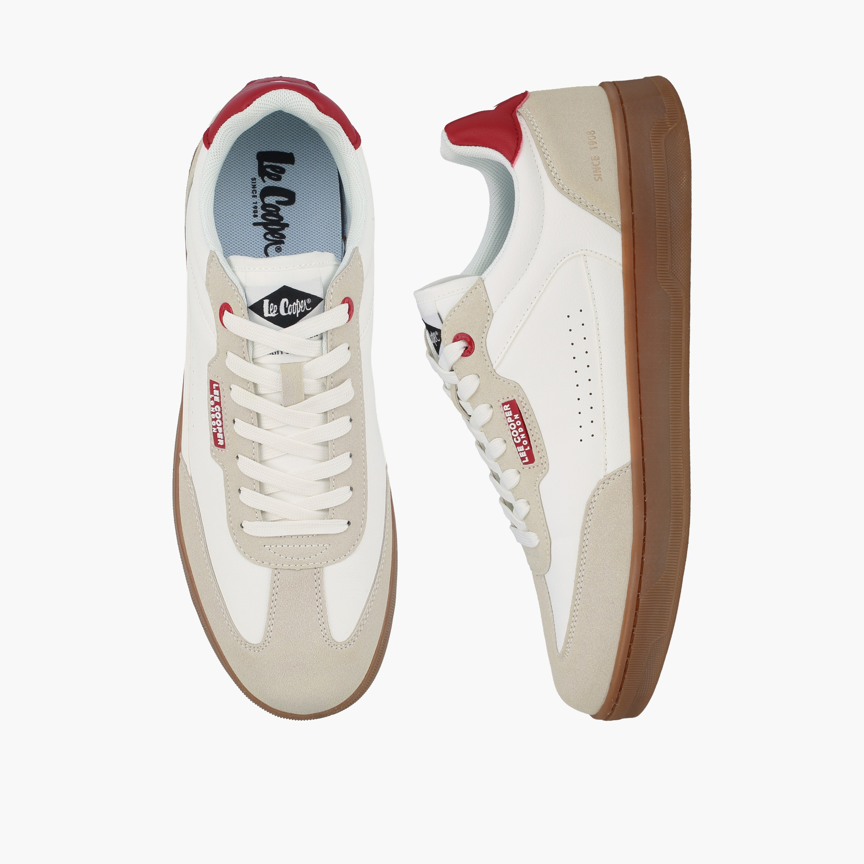Lee Cooper Men Colourblock Lace-Up Sneakers-men-shoes-sneakers-image-1